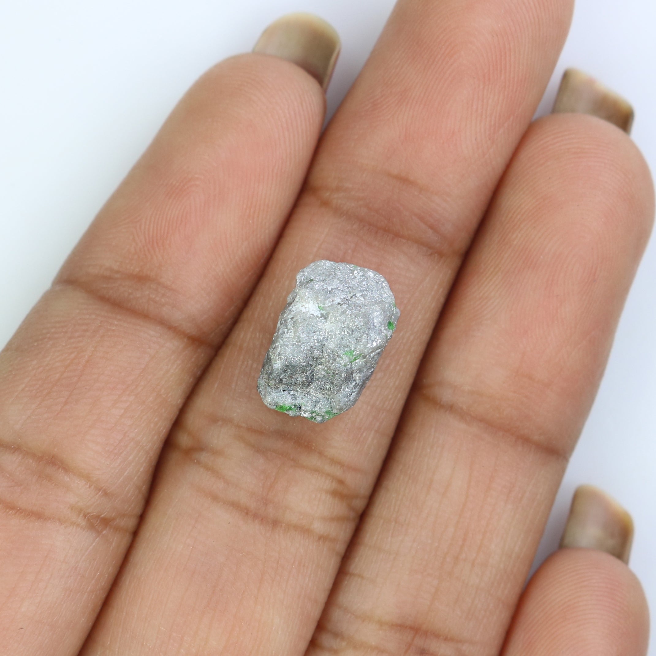 5.56 CT Natural Loose Rough Shape Diamond Grey Color Rough Diamond 12.05 MM Natural Loose Diamond Grey Color Irregular Cut Diamond L2791