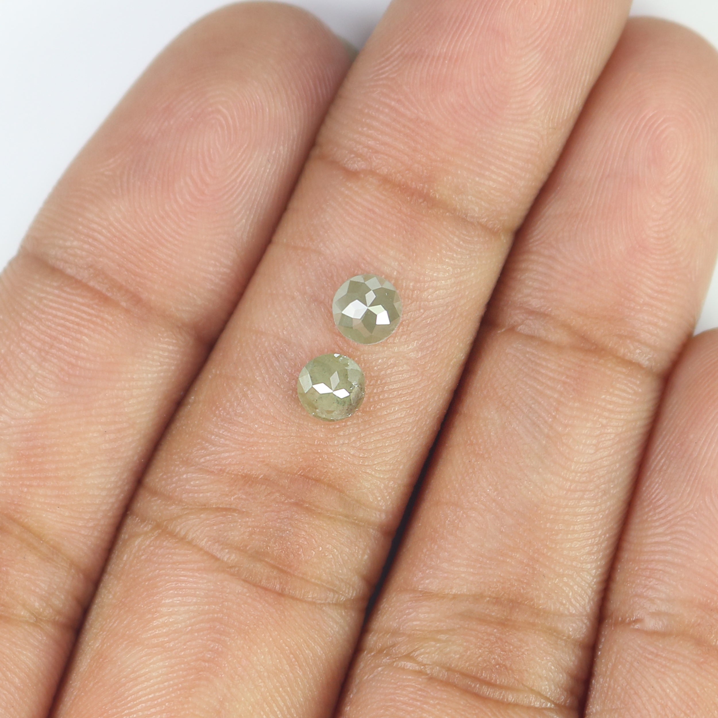 0.88 CT Natural Loose Round Rose Cut Diamond Grey Color Round Shape Diamond 4.30 MM Natural Loose Grey Color Round Rose Cut Diamond L6383