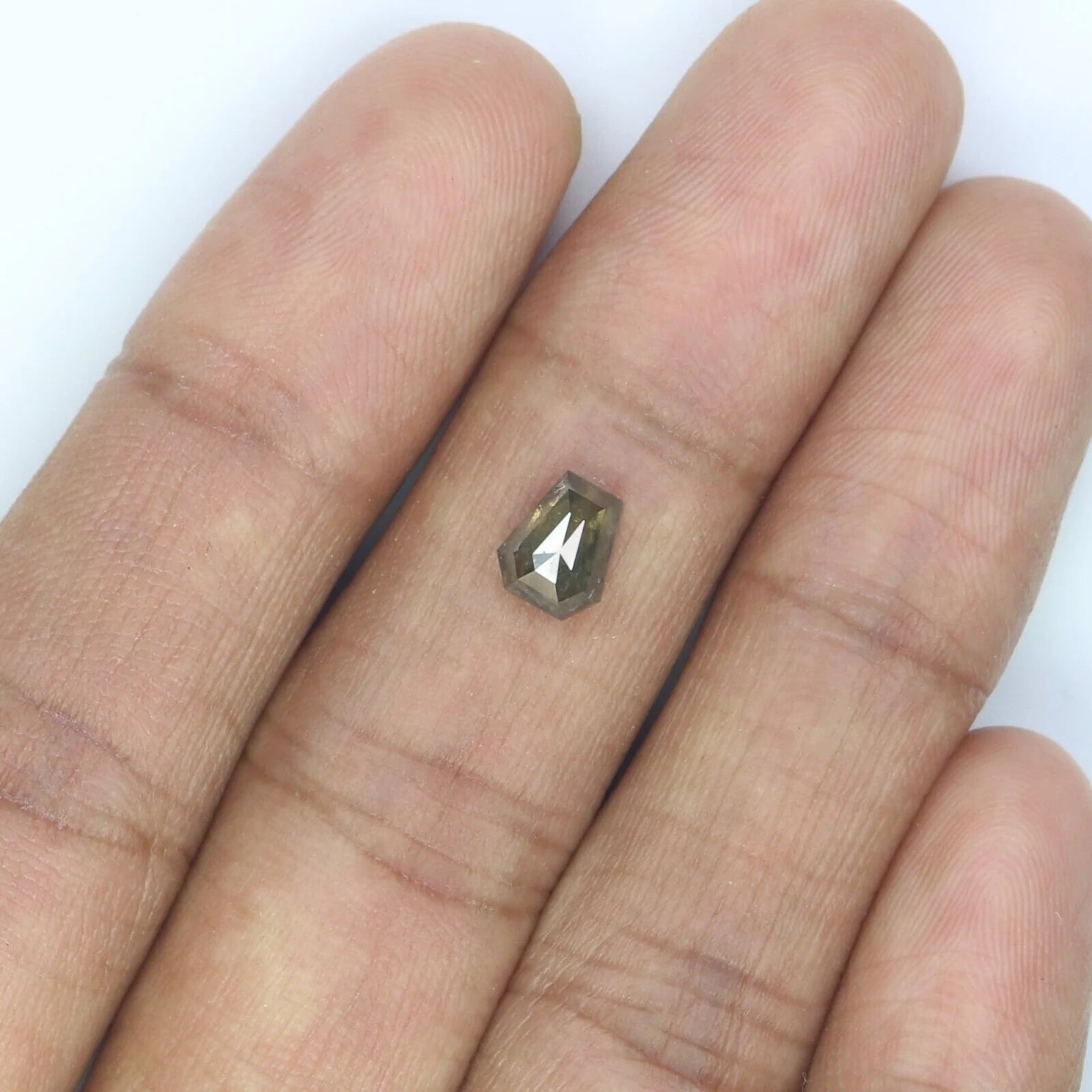 0.90 CT Natural Loose Coffin Diamond Green Color Diamond Natural Loose Diamond 6.35 MM Coffin Diamond Coffin Cut Coffin Shape Diamond NQ2383