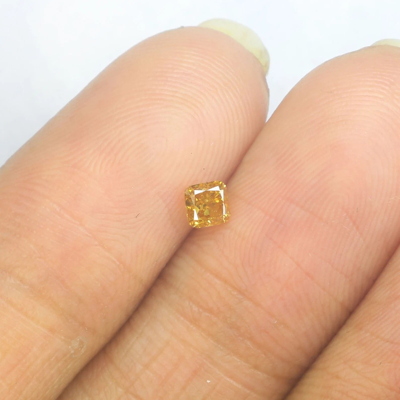 0.19 Ct Natural Loose Cushion Shape Diamond Yellowish Brown Color Cushion Diamond 3.30 MM Natural Loose Diamond Cushion Shape Diamond N9823