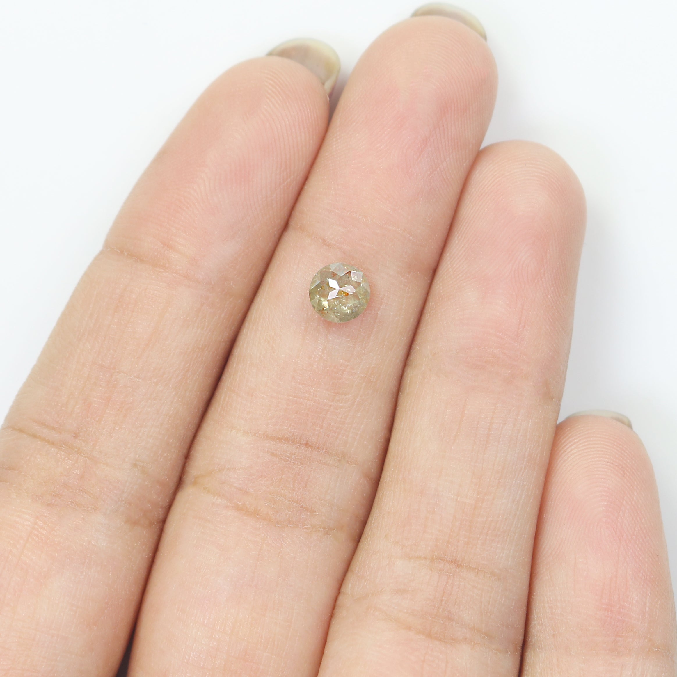 0.63 CT Natural Loose Round Rose Cut Diamond Brown Color Round Shape Diamond 5.15 MM Natural Loose Grey Color Round Rose Cut Diamond LQ2194