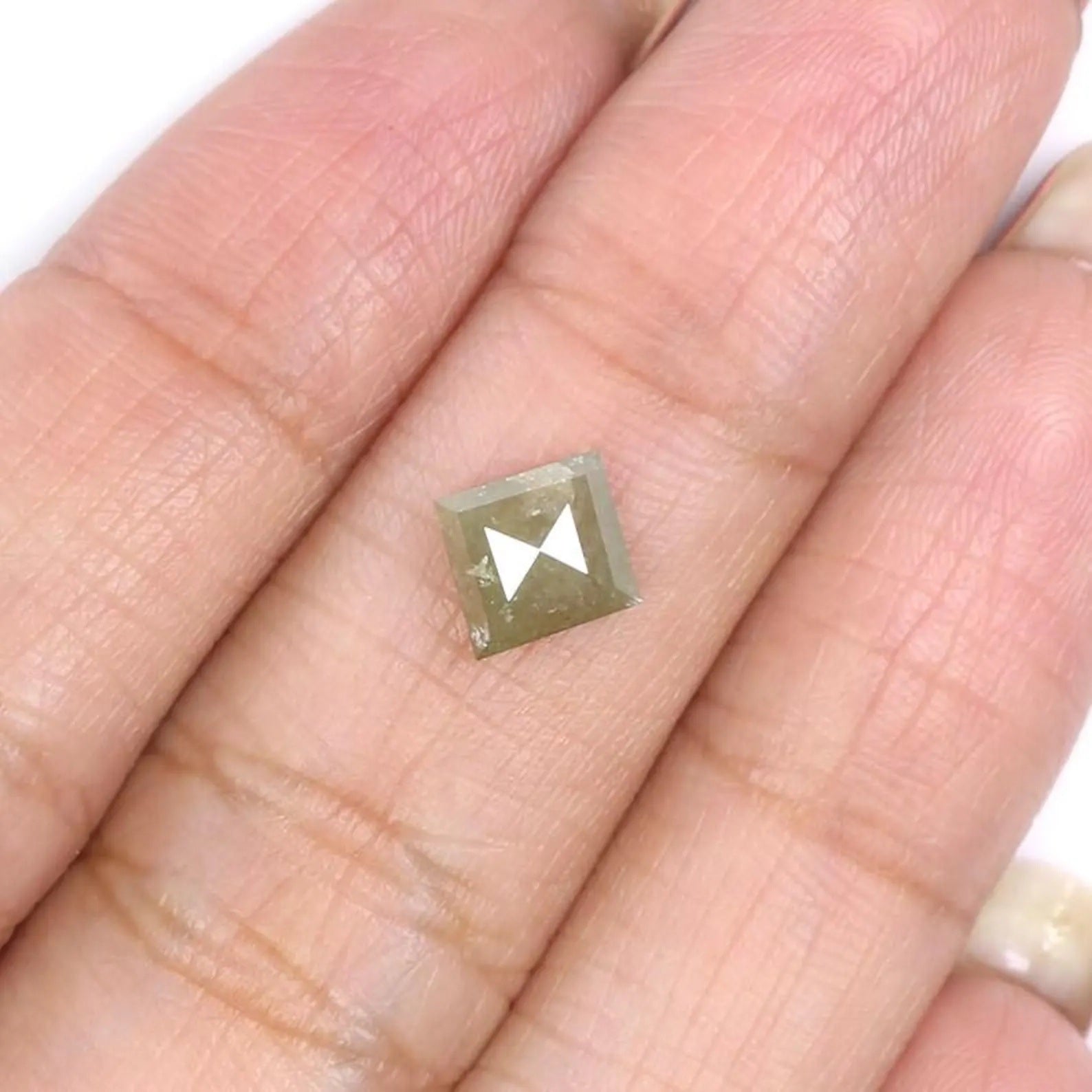 1.06 Ct Natural Loose Kite Shape Diamond Yellow Color Kite Cut Diamond 8.45 MM Natural Diamond Yellow Color Kite Rose Cut Diamond NQ1981