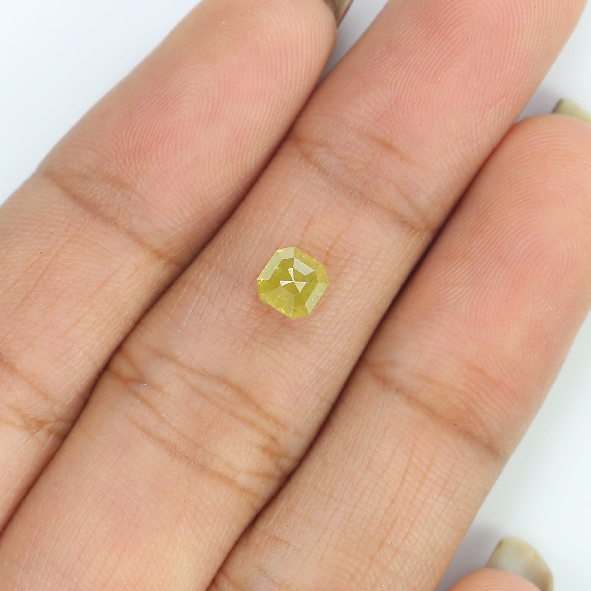 0.76 CT Natural Loose Emerald Shape Diamond Yellow Emerald Cut Diamond 4.50 MM Natural Loose Yellow Color Emerald Rose Cut Diamond LQ7718