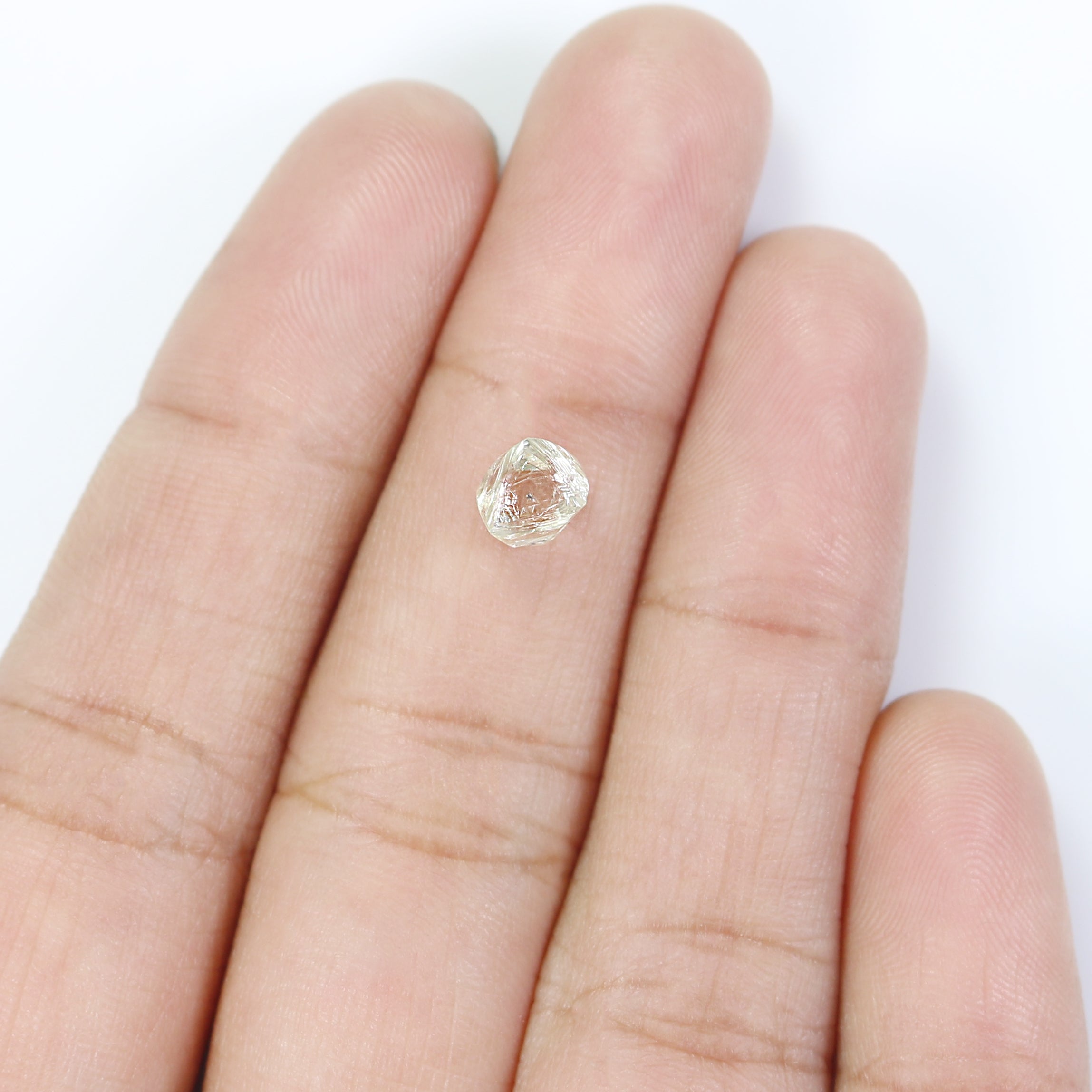 1.31 CT Natural Loose Rough Shape Diamond White-I Color Irregular Cut Diamond 5.15 MM Natural Diamond I Color Rough UnCut Diamond L3489