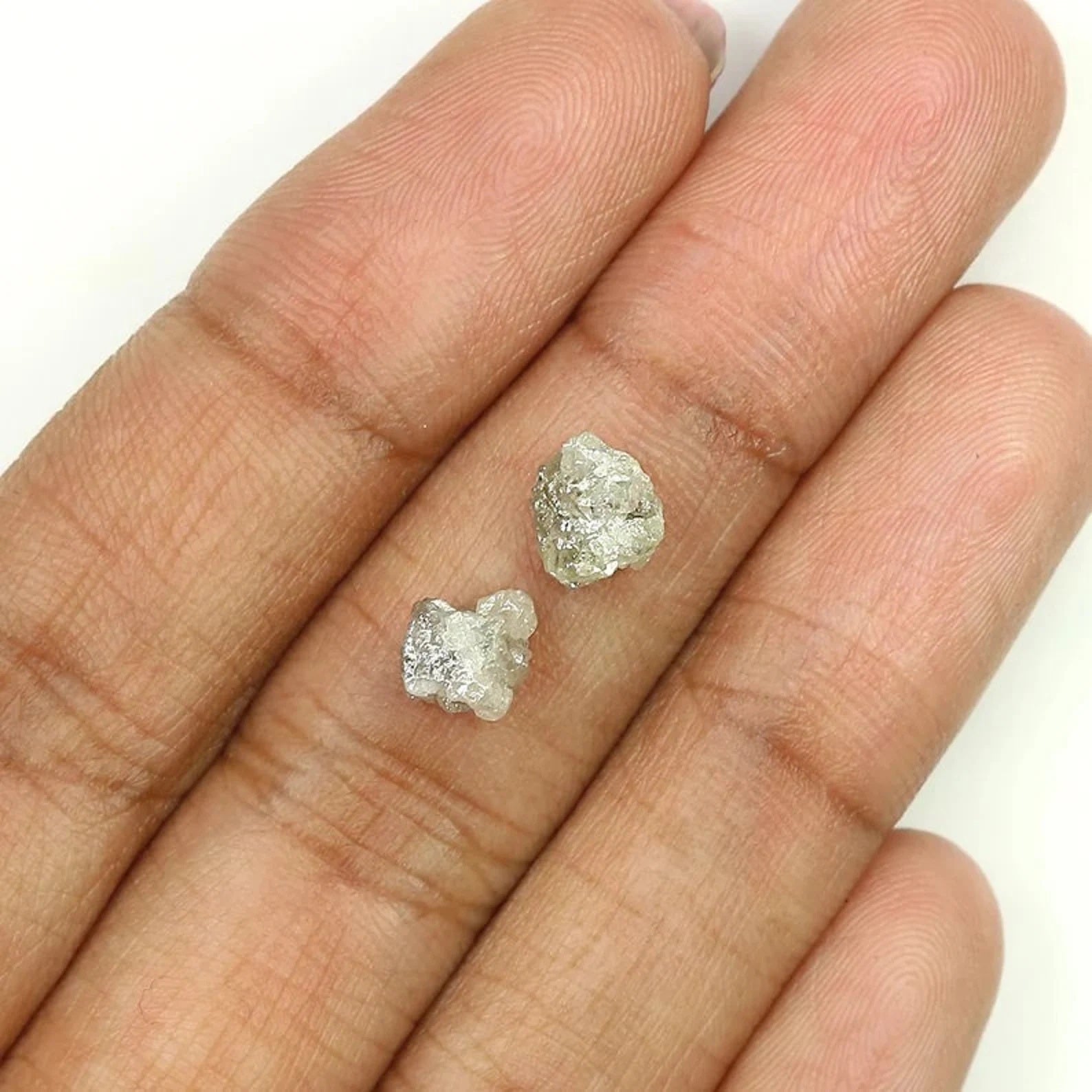 2.82 CT Natural Loose Rough Diamond Grey Color Rough Diamond 6.95 MM Natural Diamond Grey Color Irregular Cut Rough Shape Diamond NQ1452