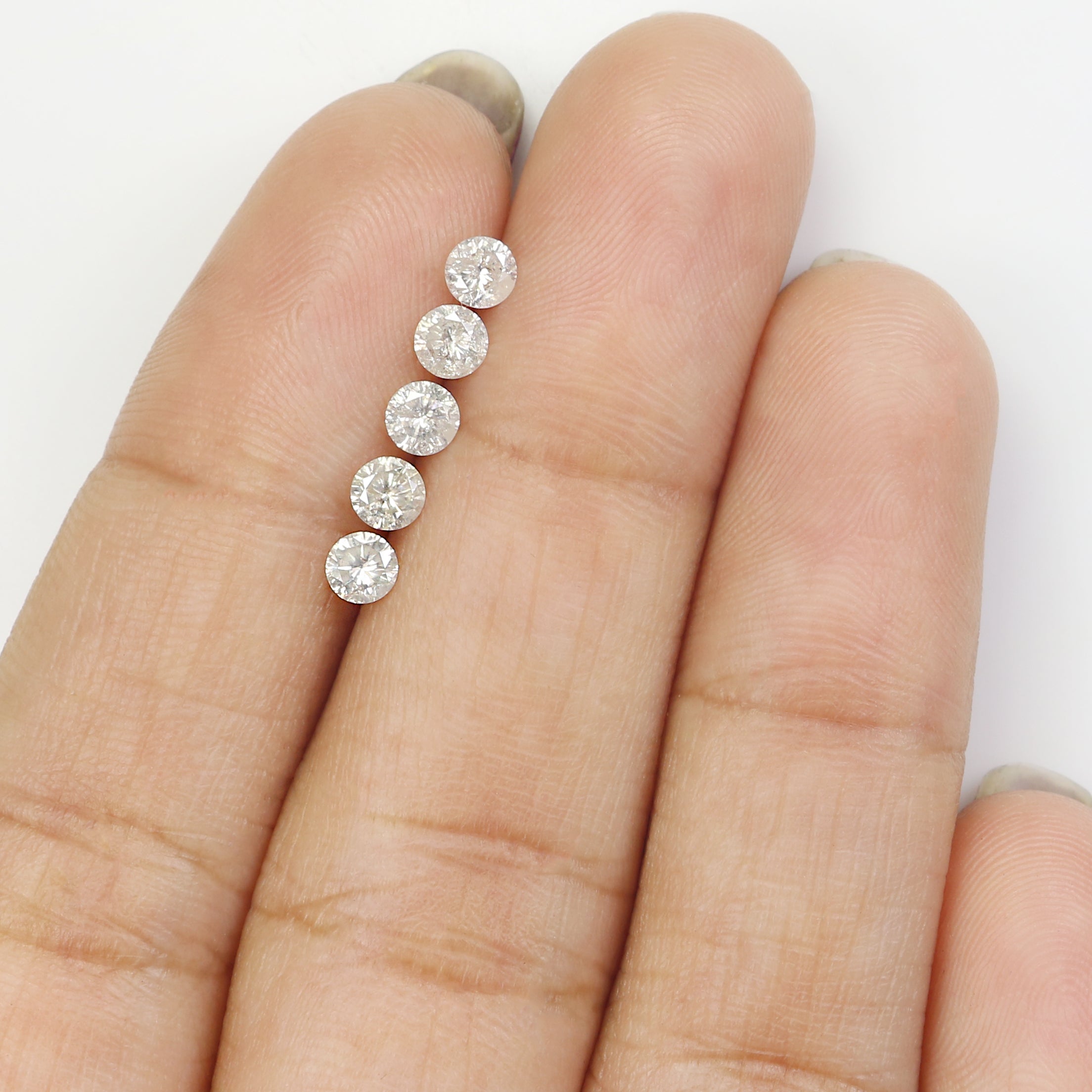 0.77 CT Natural Loose Round Shape Diamond Fancy Grey Color Round Cut Diamond 3.45 MM Natural Grey Color Round Brilliant Cut Diamond L3461