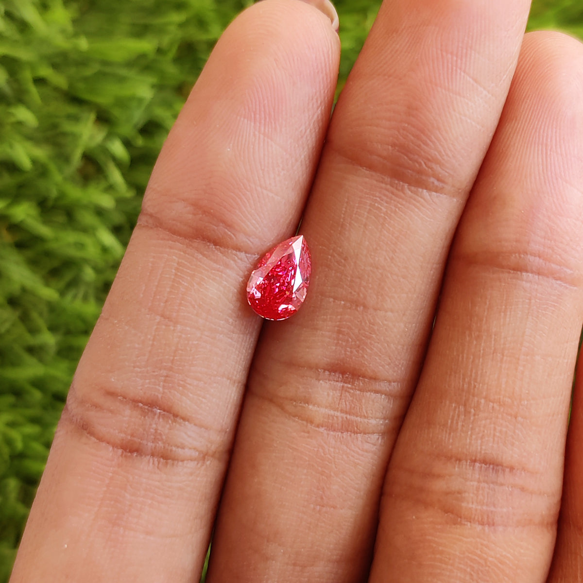 1.03 CT Lab Grown Pear Brilliant Cut Diamond Pink Color Diamond SI1 Clarity Diamond Lab Grown Diamond Lab Created Pear CVD Diamond L3694