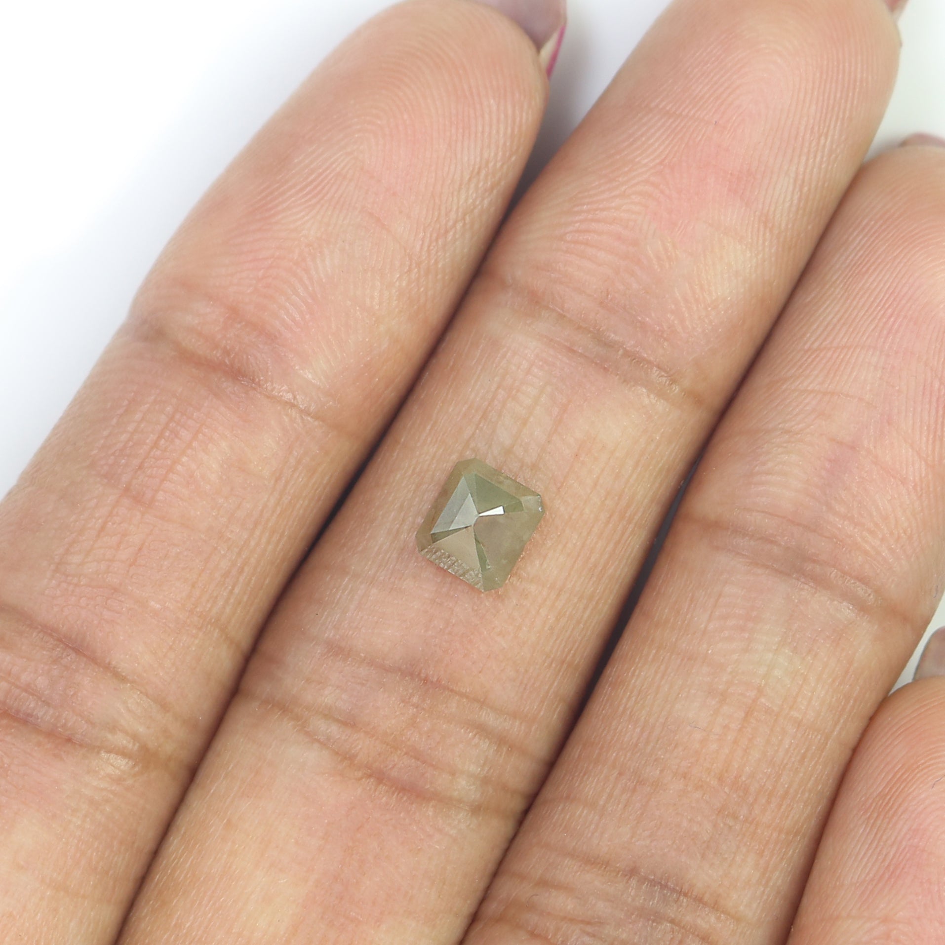 1.05 CT Natural Loose Emerald Shape Diamond Grey Color Emerald Cut Diamond 5.60 MM Natural Loose Grey Color Emerald Rose Cut Diamond N2659