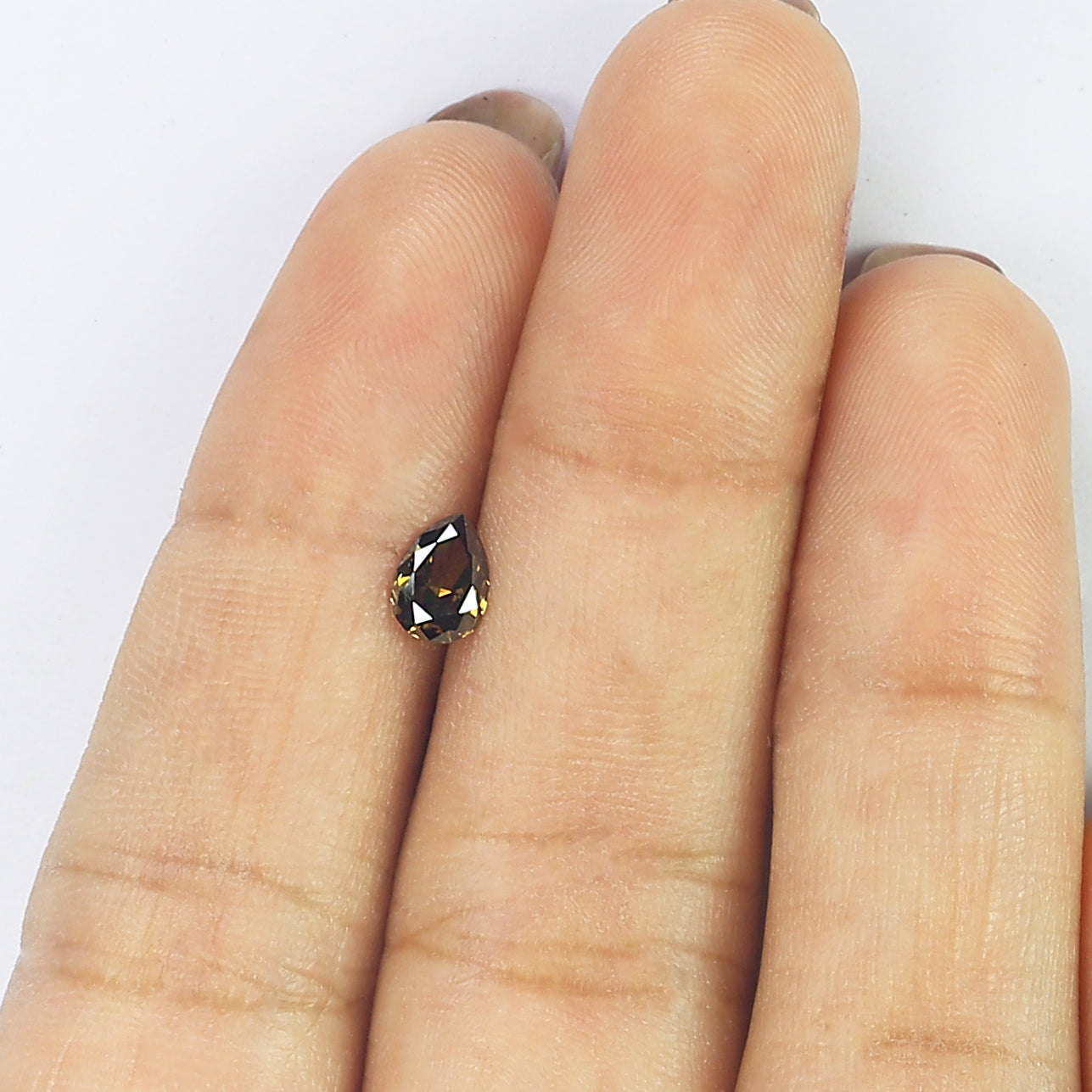 0.46 CT Natural Loose Pear Shape Diamond Green Color Pear Cut Diamond 6.15 MM Natural Loose Yellow Diamond Pear Brilliant Cut Diamond LQ5190