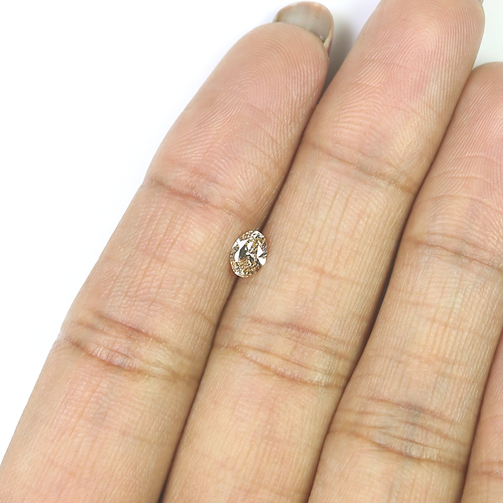 0.33 CT Natural Loose Oval Shape Diamond Brown Color Oval Cut Diamond 5.25 MM Natural Loose Brown Color Oval Brilliant Cut Diamond N2646