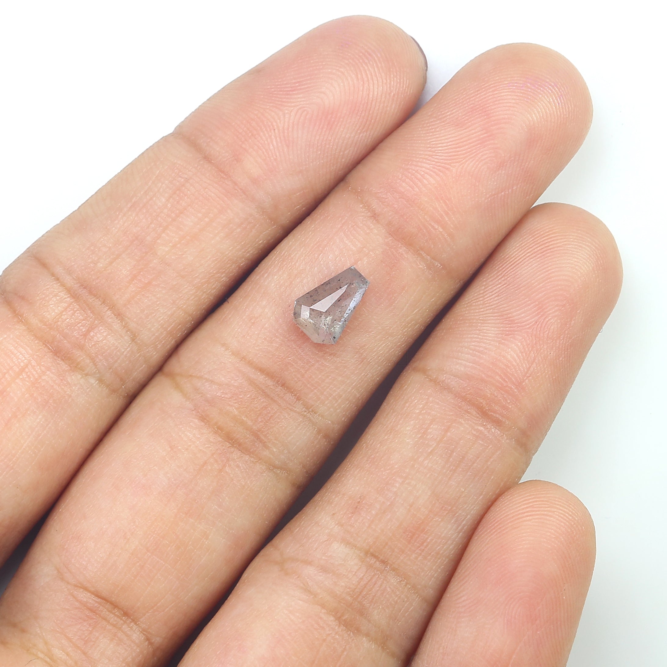 0.80 Ct Natural Loose Coffin Shape Diamond Grey Color Coffin Cut Diamond 7.30 MM Natural Loose Coffin Diamond Coffin Shape Diamond QL9673