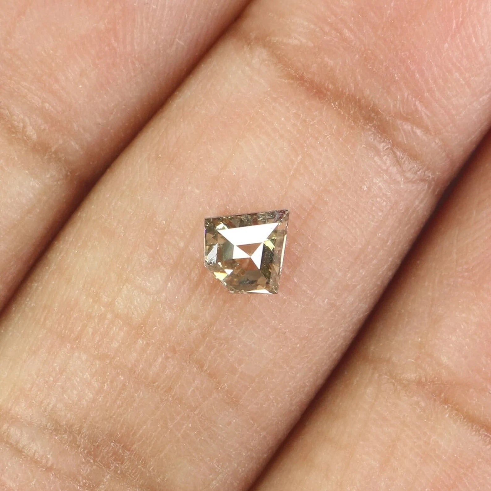 0.37 Ct Natural Loose Shield Cut Diamond Salt And Pepper Shield Shape Diamond 5.00 MM Natural Loose Black Color Shield Cut Diamond NQ917