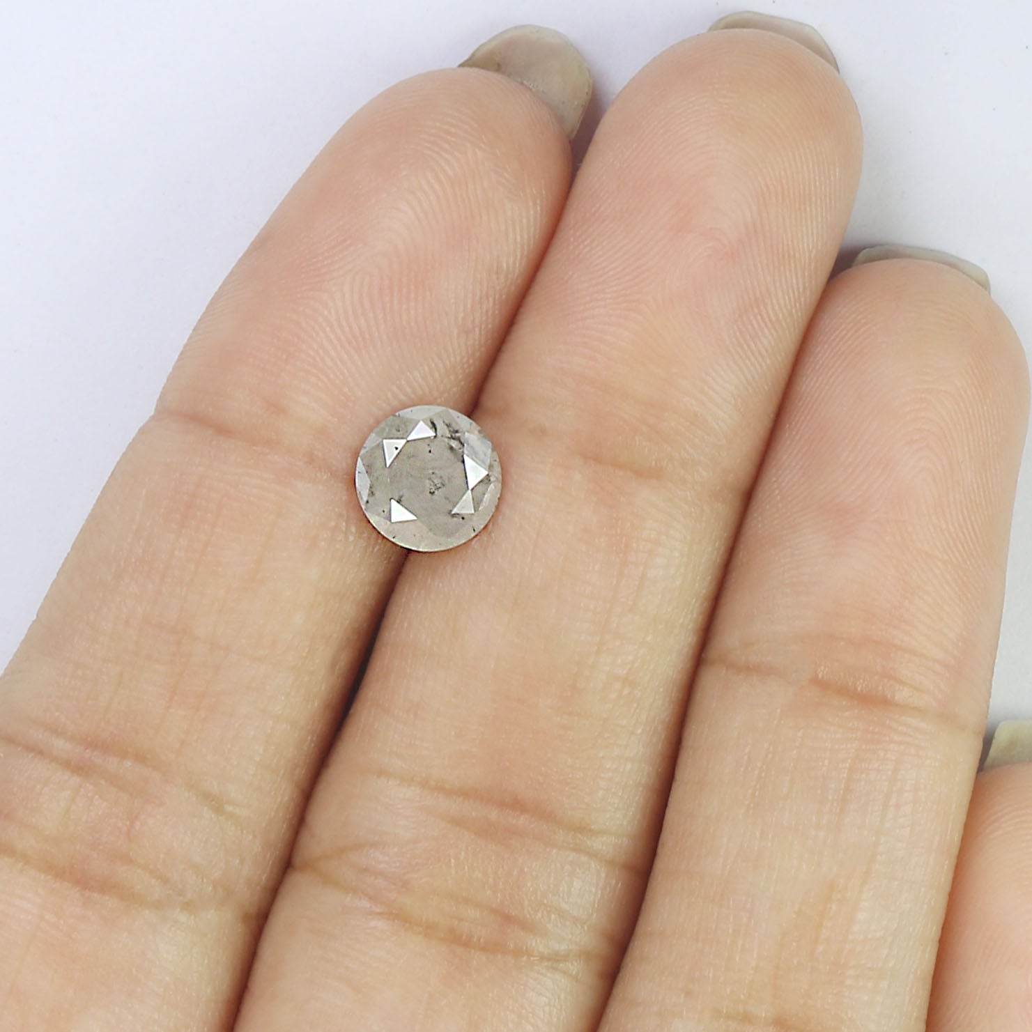 1.35 Ct Natural Loose Round Shape Diamond Milky White Color Round Cut Diamond 6.80 MM Natural White Color Round Brilliant Cut Diamond LQ7869