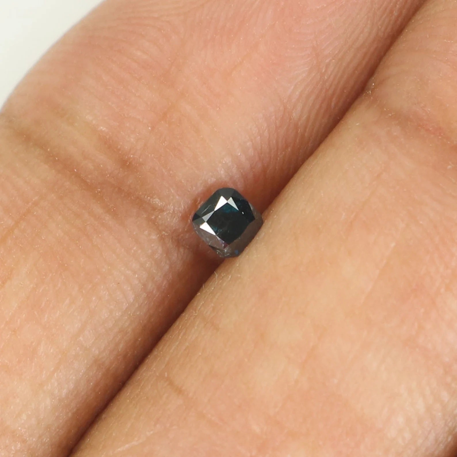 0.16 Ct Natural Loose Diamond, Cushion Diamond, Blue Diamond, Polished Diamond, Brilliant Cut Diamond, Rustic Diamond, Antique Diamond N6515