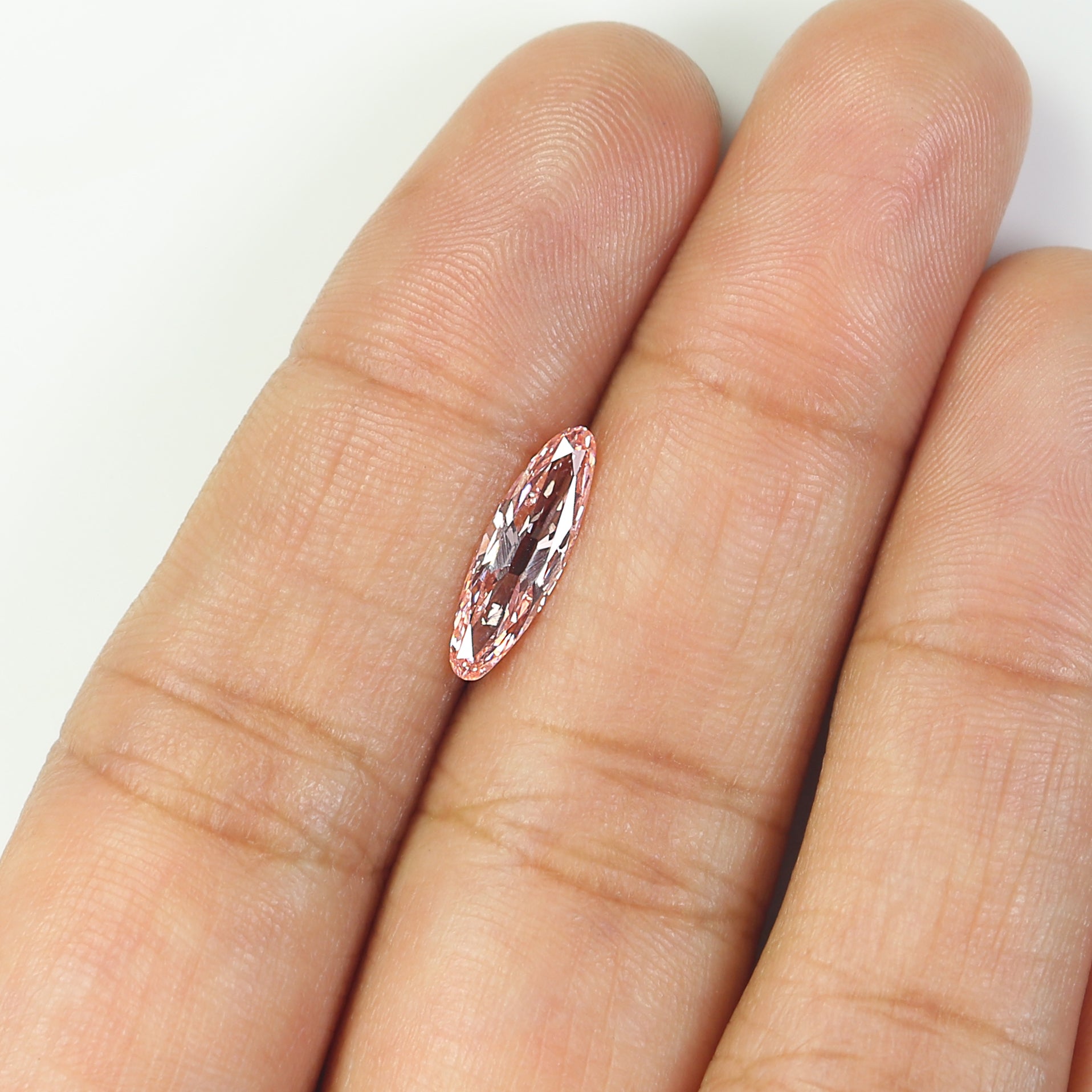 0.99 CT Lab Grown Oval Old European Cut Diamond Pink Color Diamond VS2 Clarity Diamond Lab Grown Diamond Lab Created Oval CVD Diamond L3475