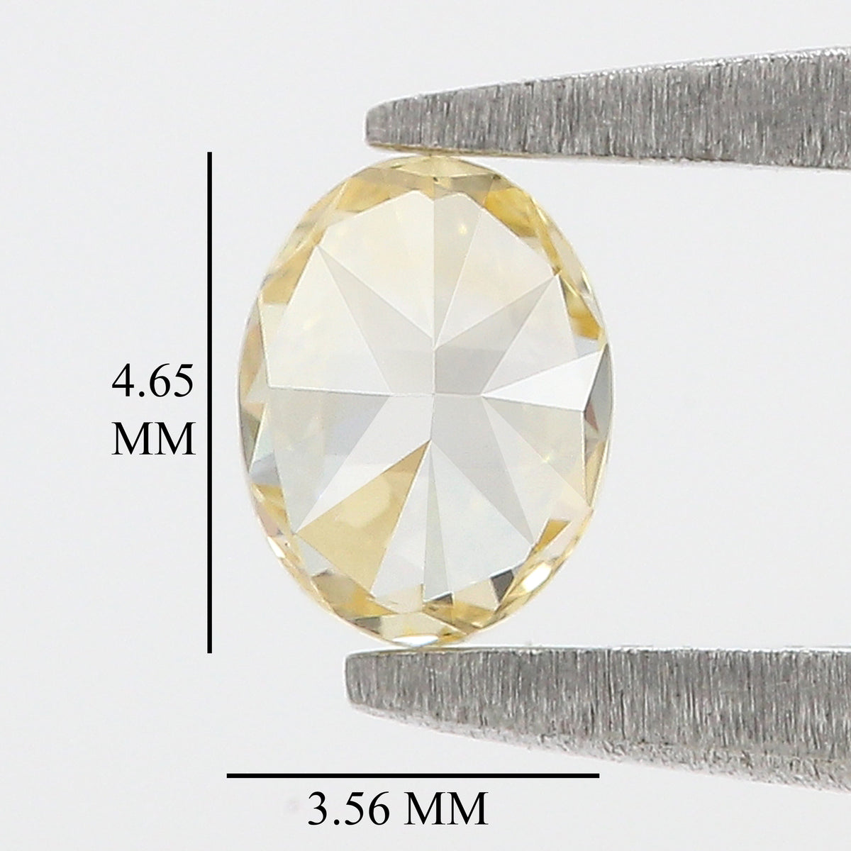 Natural Oval Diamond 0.25 CT Loose Brilliant Cut Fancy Yellow Color Stone 4.65 MM Rustic Diamond For Custom Engagement Ring L3699