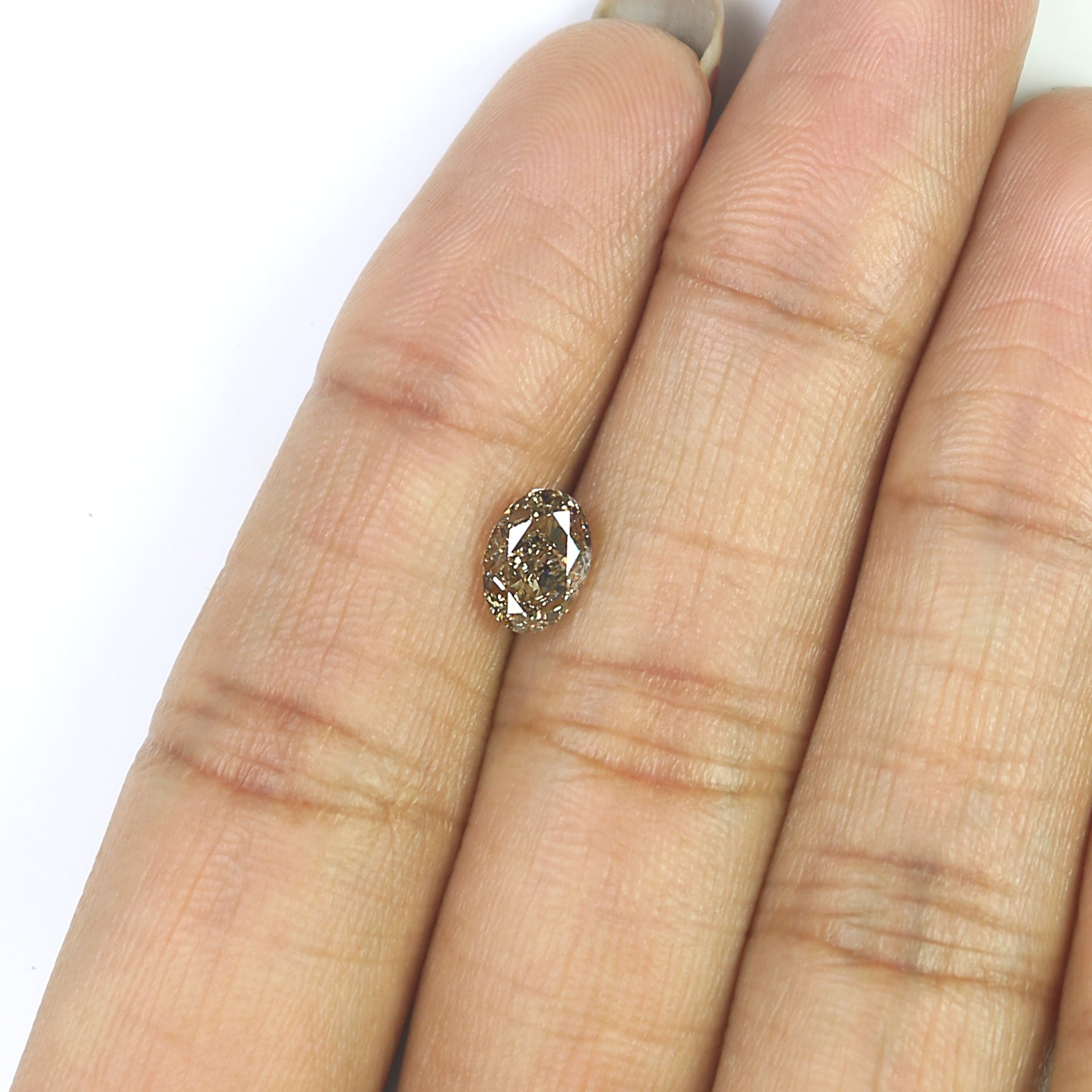 1.11 CT Natural Loose Oval Shape Diamond Brown Color Oval Cut Diamond 7.25 MM Natural Loose Diamond Green Oval Brilliant Cut Diamond L3594