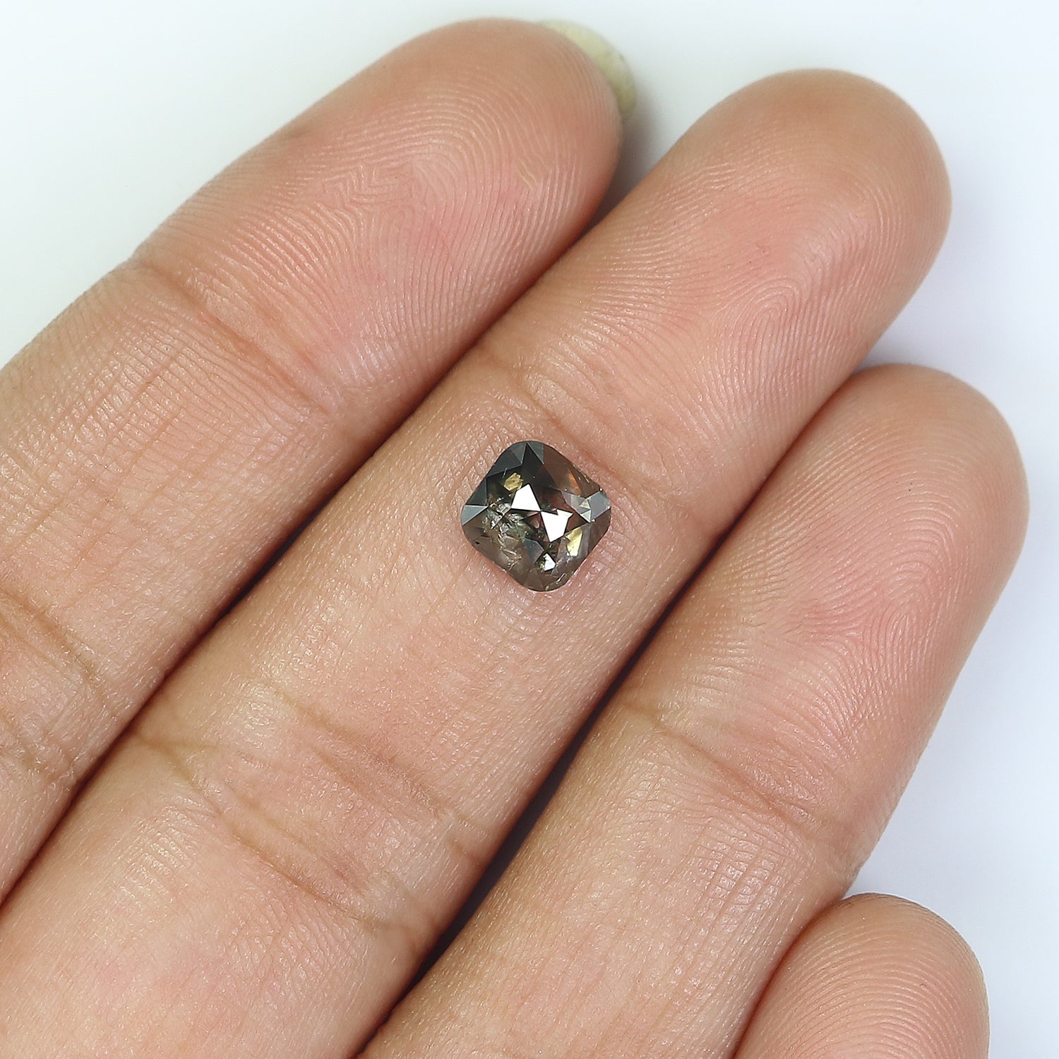 1.10 CT Natural Loose Cushion Diamond Black Color Diamond Natural Loose Diamond 6.00 MM Cushion Cut Diamond Cushion Shape Diamond QL392