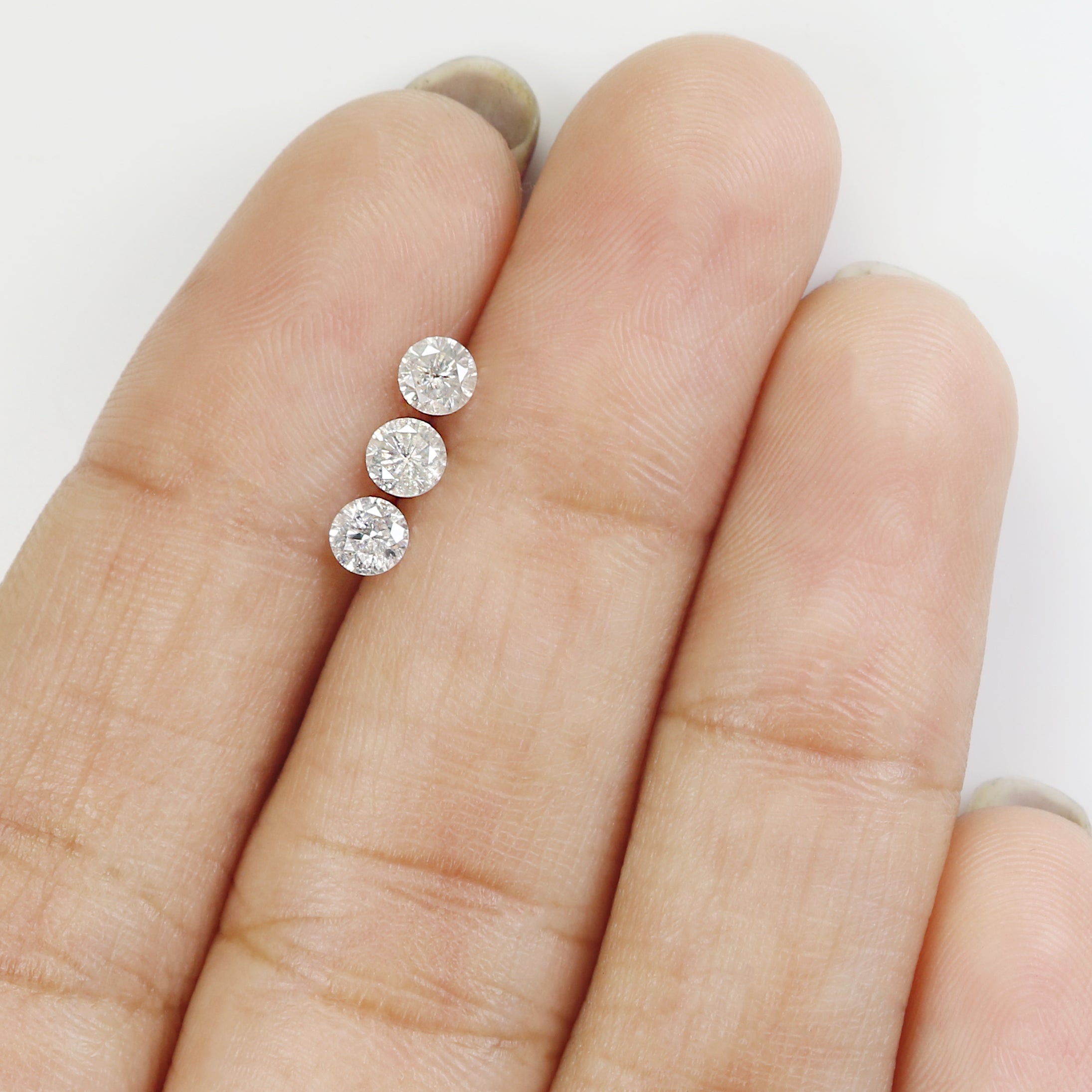 0.51 CT Natural Loose Round Shape Diamond Fancy Grey Color Round Cut Diamond 3.50 MM Natural Grey Color Round Brilliant Cut Diamond L3460