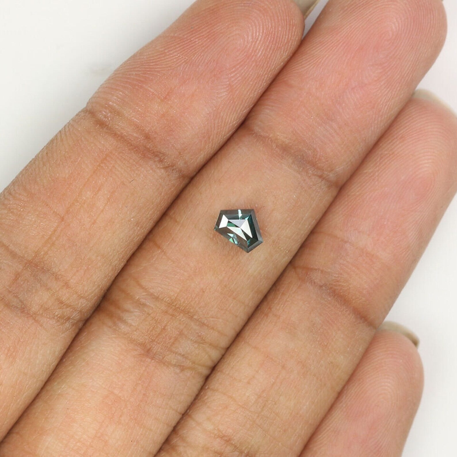 0.48 CT Natural Loose Shield Shape Diamond Blue Color Shield Shape Diamond 4.30 MM Natural Loose Diamond Shield Rose Cut Diamond NQ1386