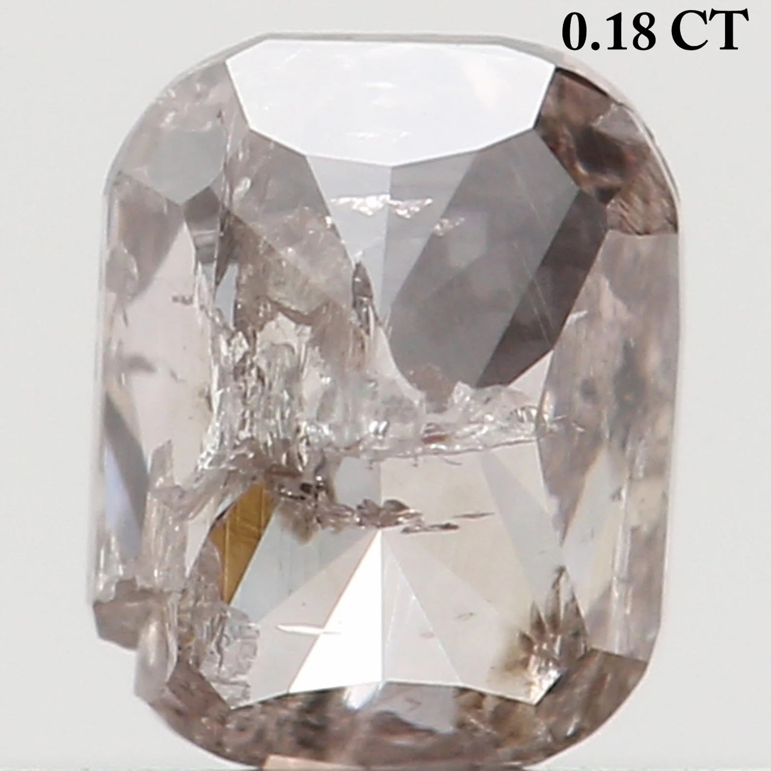 0.18 Ct Natural Loose Cushion Shape Diamond Brown Pink Color Cushion Cut Diamond 3.60 MM Natural Loose Cushion Brilliant Cut Diamond N8159