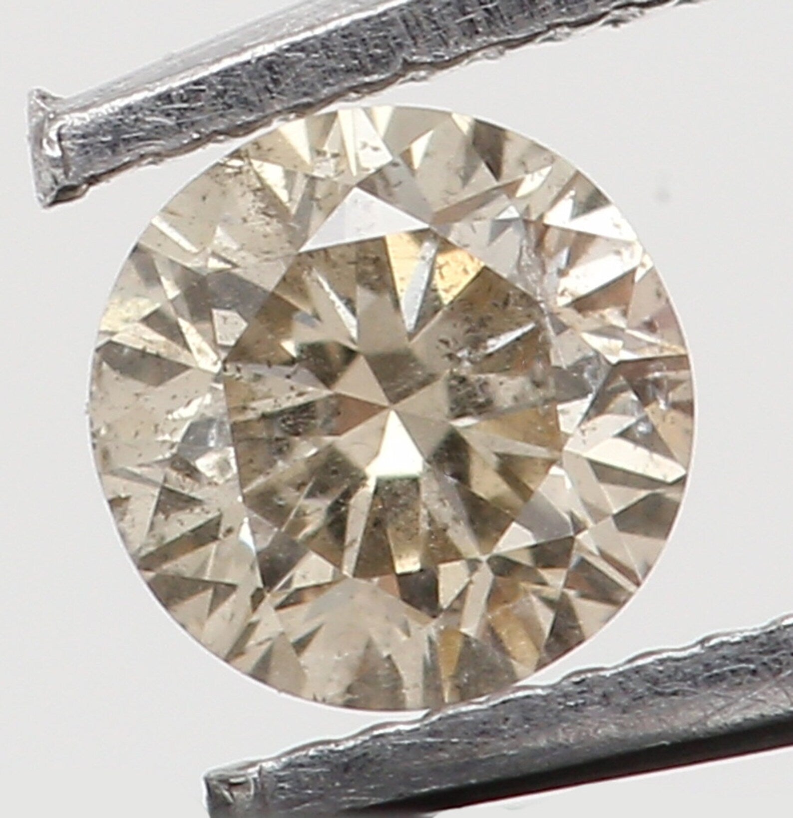0.115 Ct Natural Loose Round Shape Diamond Brown Color Round Cut Diamond 3.00 MM Natural Loose Diamond Round Brilliant Cut Diamond N7822