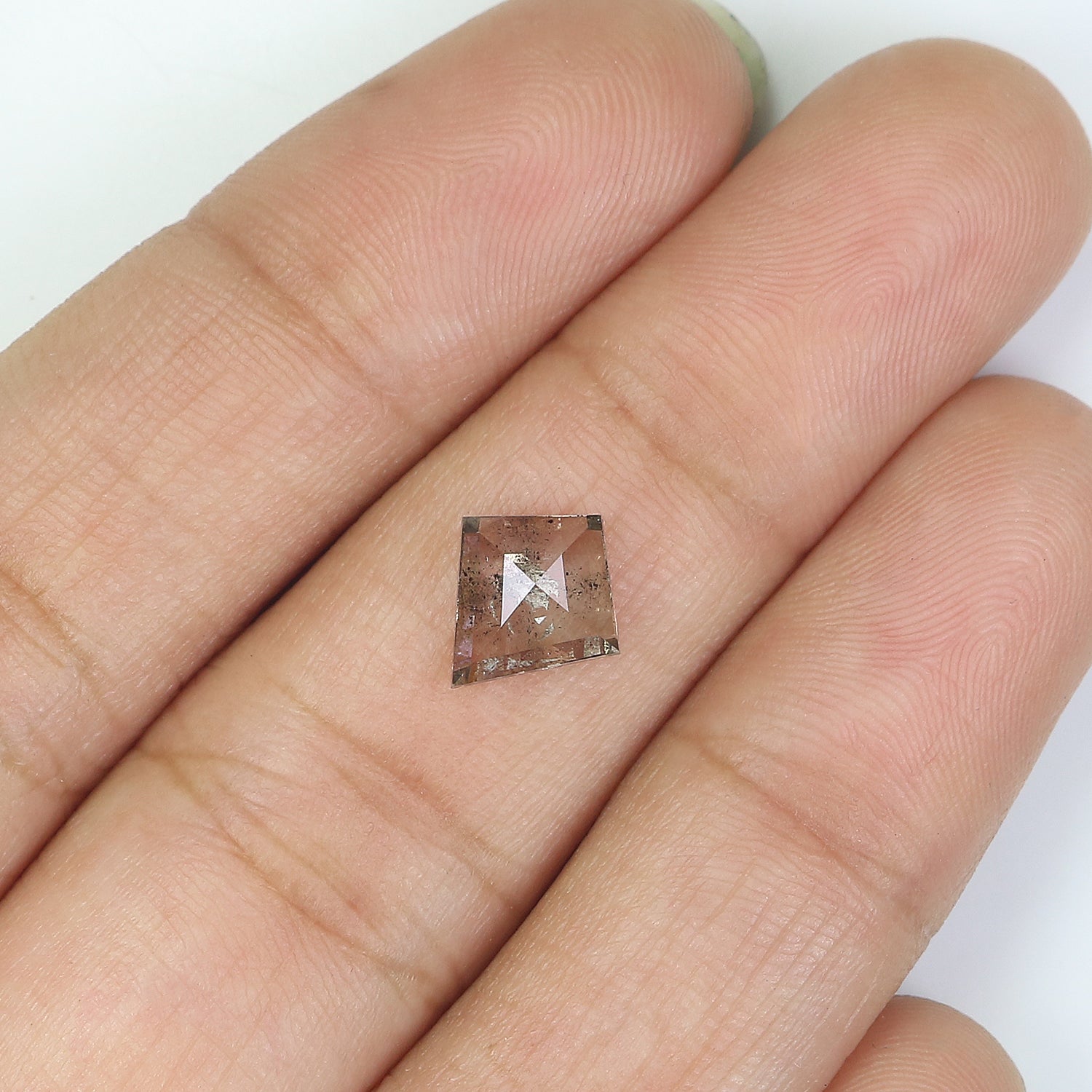 1.24 CT Natural Loose Kite Diamond Brown Color Kite Diamond Natural Loose Diamond 9.25 MM Kite Rose Cut Diamond Kite Shape Diamond QL9264
