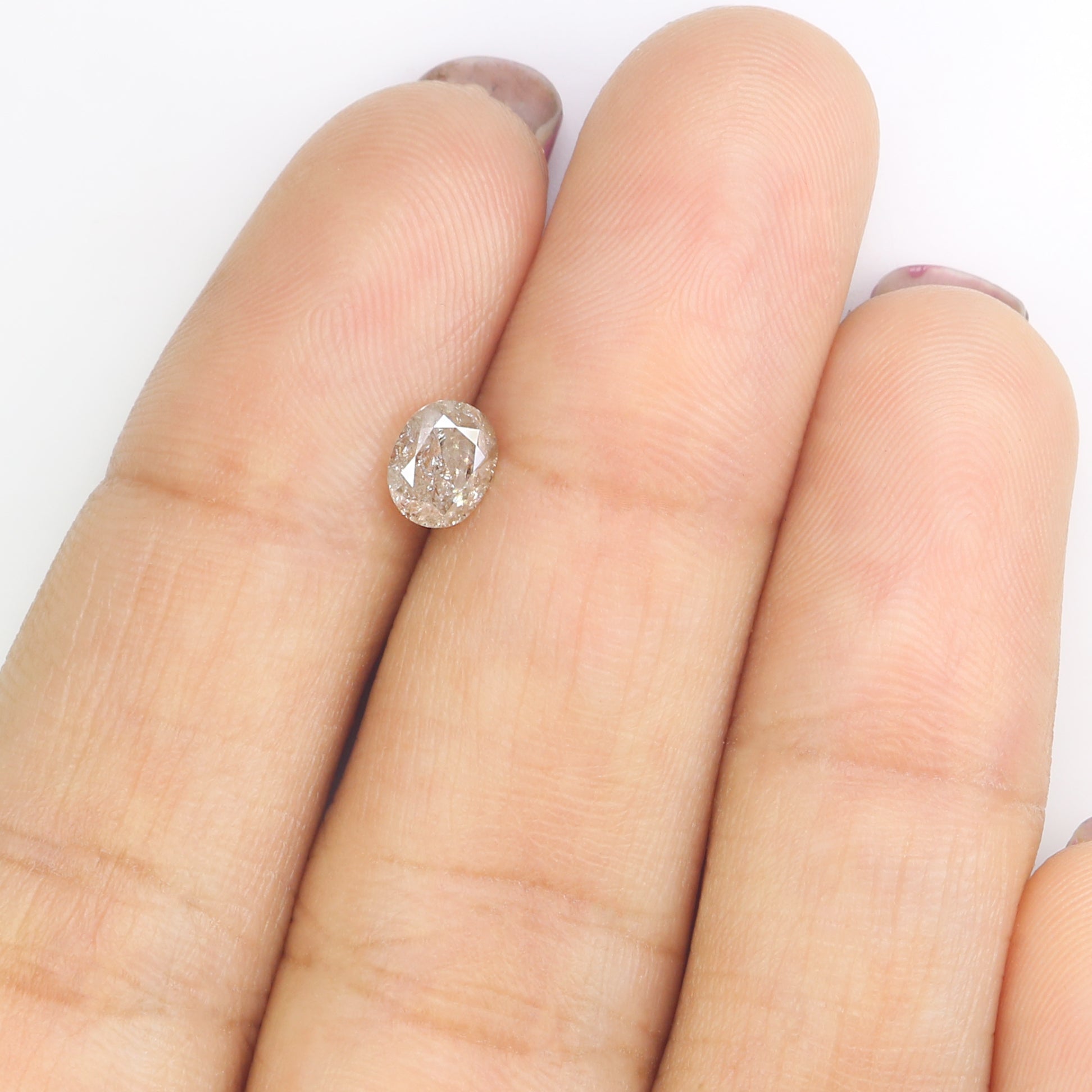 0.69 CT Natural Loose Oval Shape Diamond Yellow Color Oval Cut Diamond 5.50 MM Natural Loose Grey Color Oval Brilliant Cut Diamond LQ5970