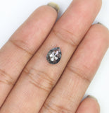 1.09 CT Natural Loose Pear Diamond Salt And Pepper Pear Diamond Natural Loose Diamond 8.00 MM Pear Rose Cut Diamond Pear Cut Diamond LQ3005