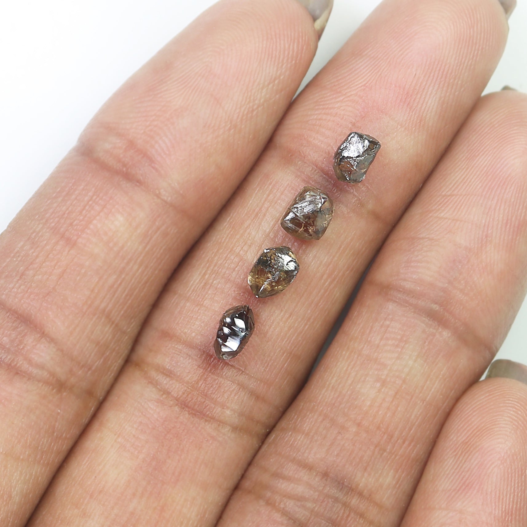2.47 CT Natural Loose Rough Shape Diamond Brown Color Rough Cut Diamond 4.50 MM Natural Loose Brown Color Rough Irregular Cut Diamond L6393