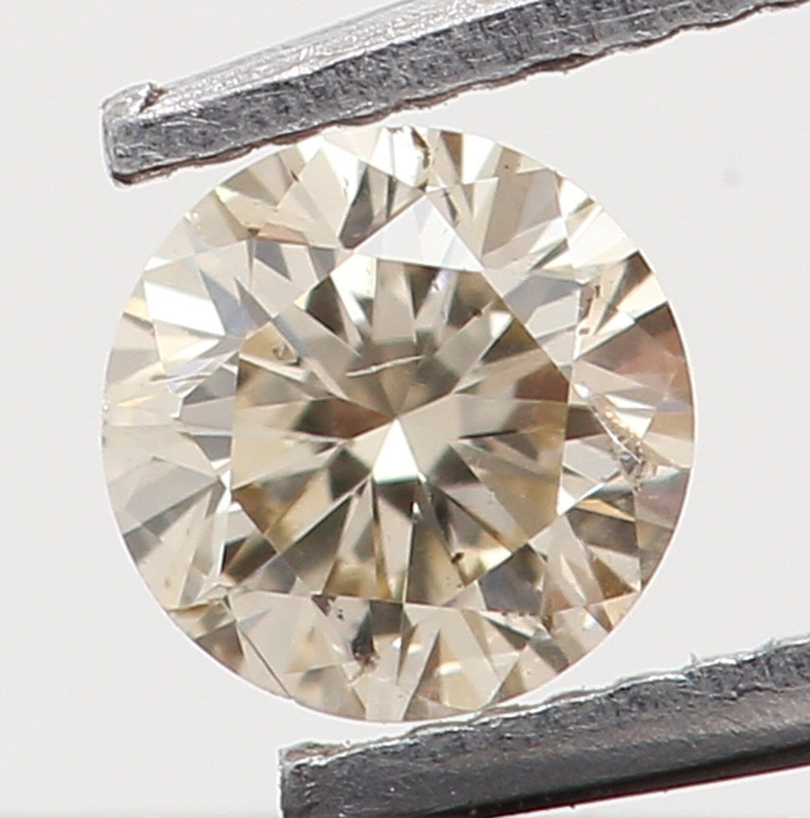 0.09 Ct Natural Loose Diamond Round Brown Color I1 Clarity 2.80 MM N7362