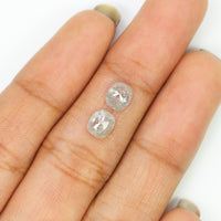 Natural Loose Cushion Pair Diamond, Grey Color Diamond, Natural Loose Diamond, Cushion Cut Diamond, 1.26 CT Cushion Cut Pair Diamond L2999