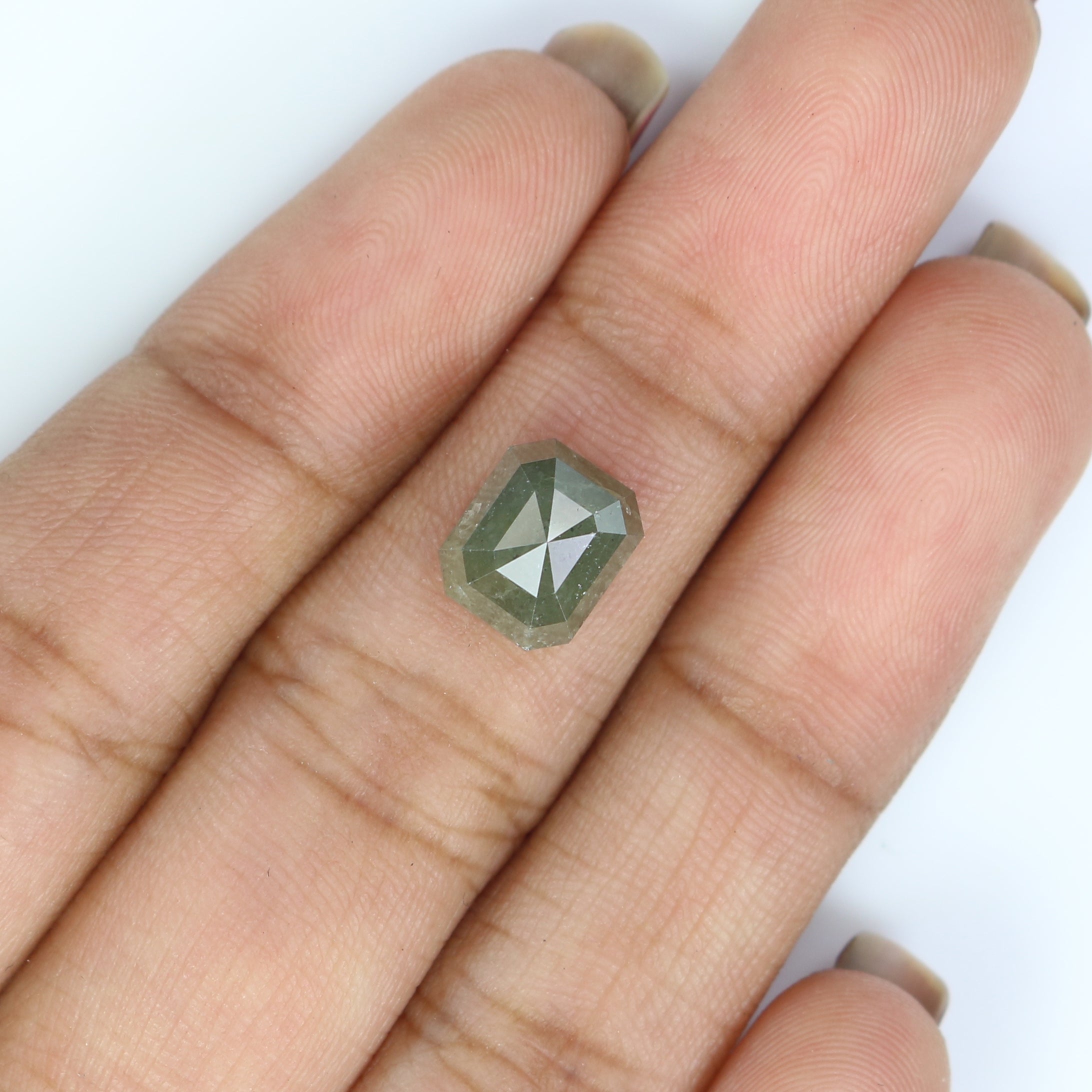 Natural Loose Emerald Diamond, Grey Color Emerald Diamond, Natural Loose Diamond, Emerald Cut Diamond, 3.20 CT Emerald Shape Diamond L2832