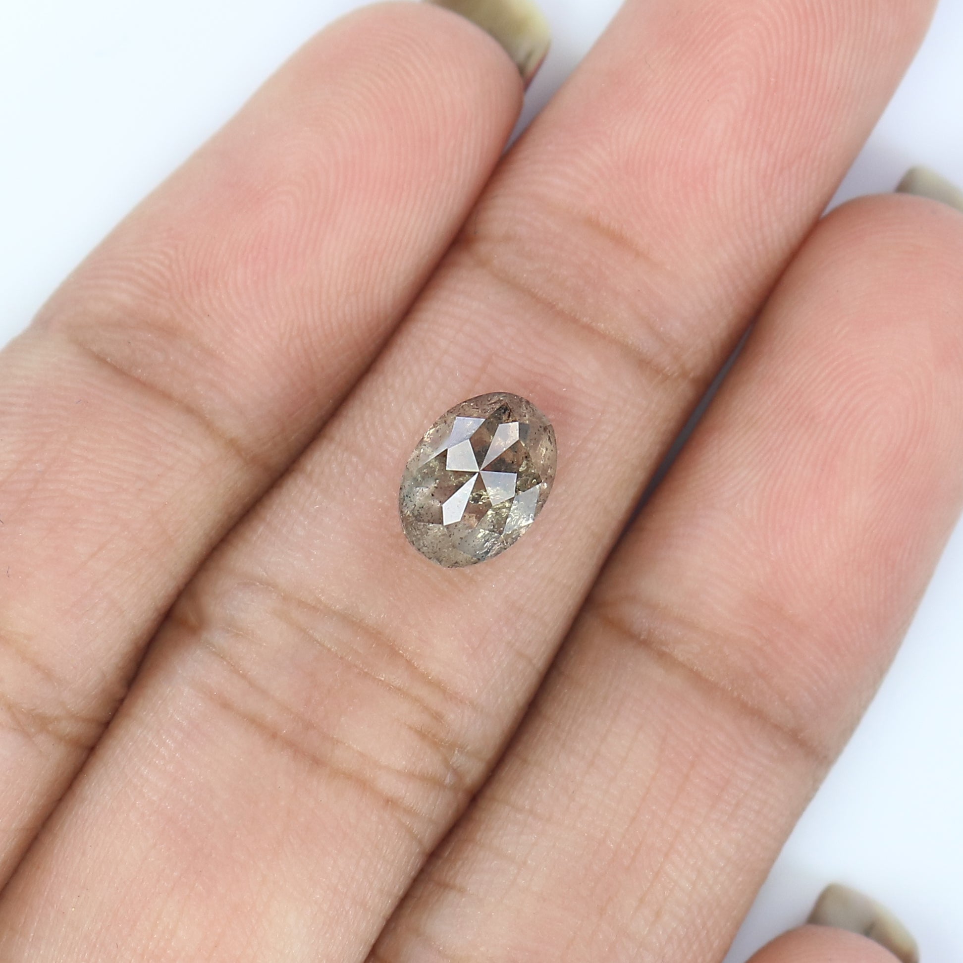 1.87 Ct Natural Loose Oval Shape Diamond Light Brown Color Oval Cut Diamond 8.10 MM Natural Loose Diamond Oval Brilliant Cut Diamond LQ2960