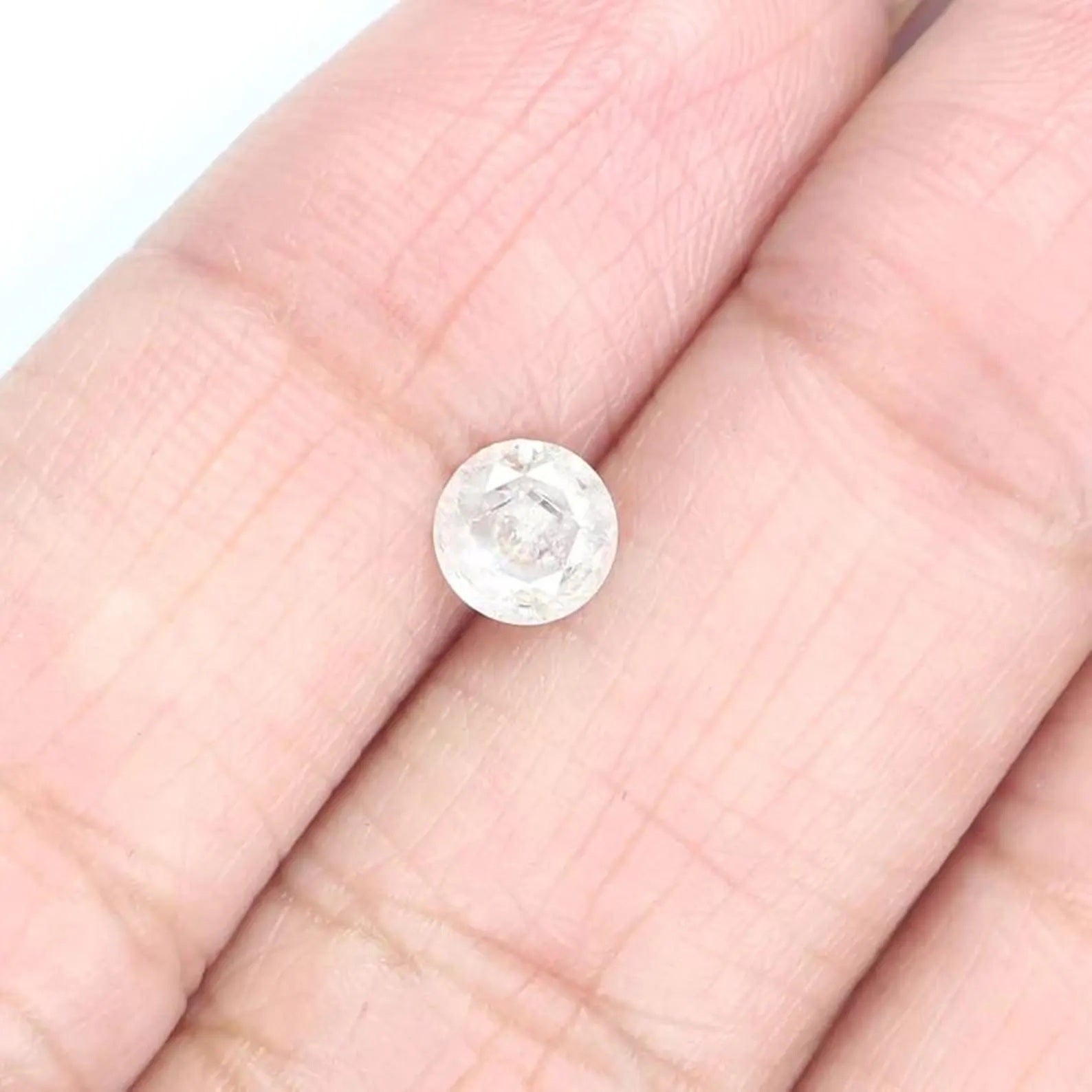 0.52 CT Natural Loose Round Shape Diamond White Milky Color Round Diamond 5.00 MM Natural Loose Diamond Round Brilliant Cut Diamond NQB7370