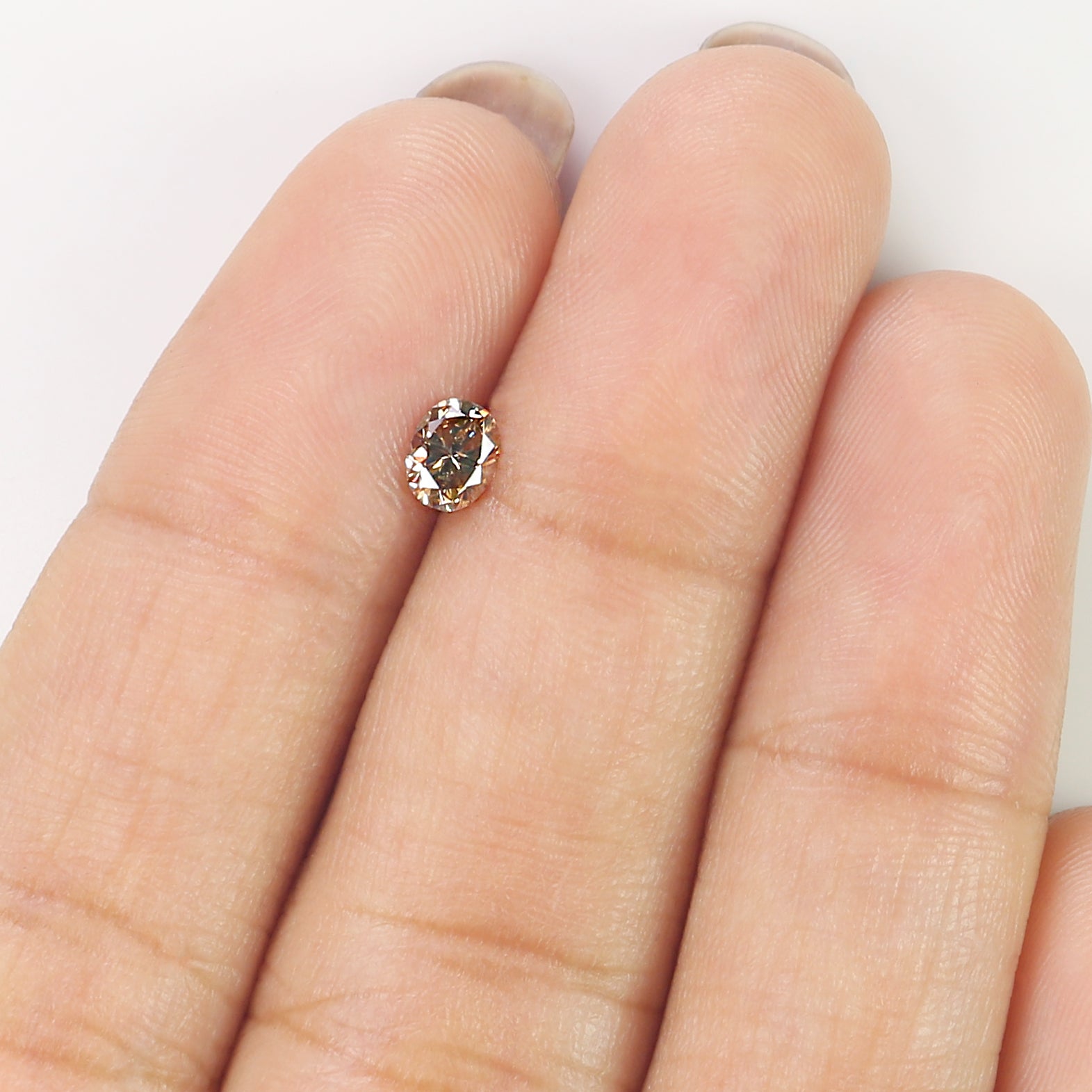 0.30 CT Natural Loose Oval Shape Diamond Brown Color Oval Cut Diamond 4.65 MM Natural Loose Brown Color Oval Brilliant Cut Diamond LQ575