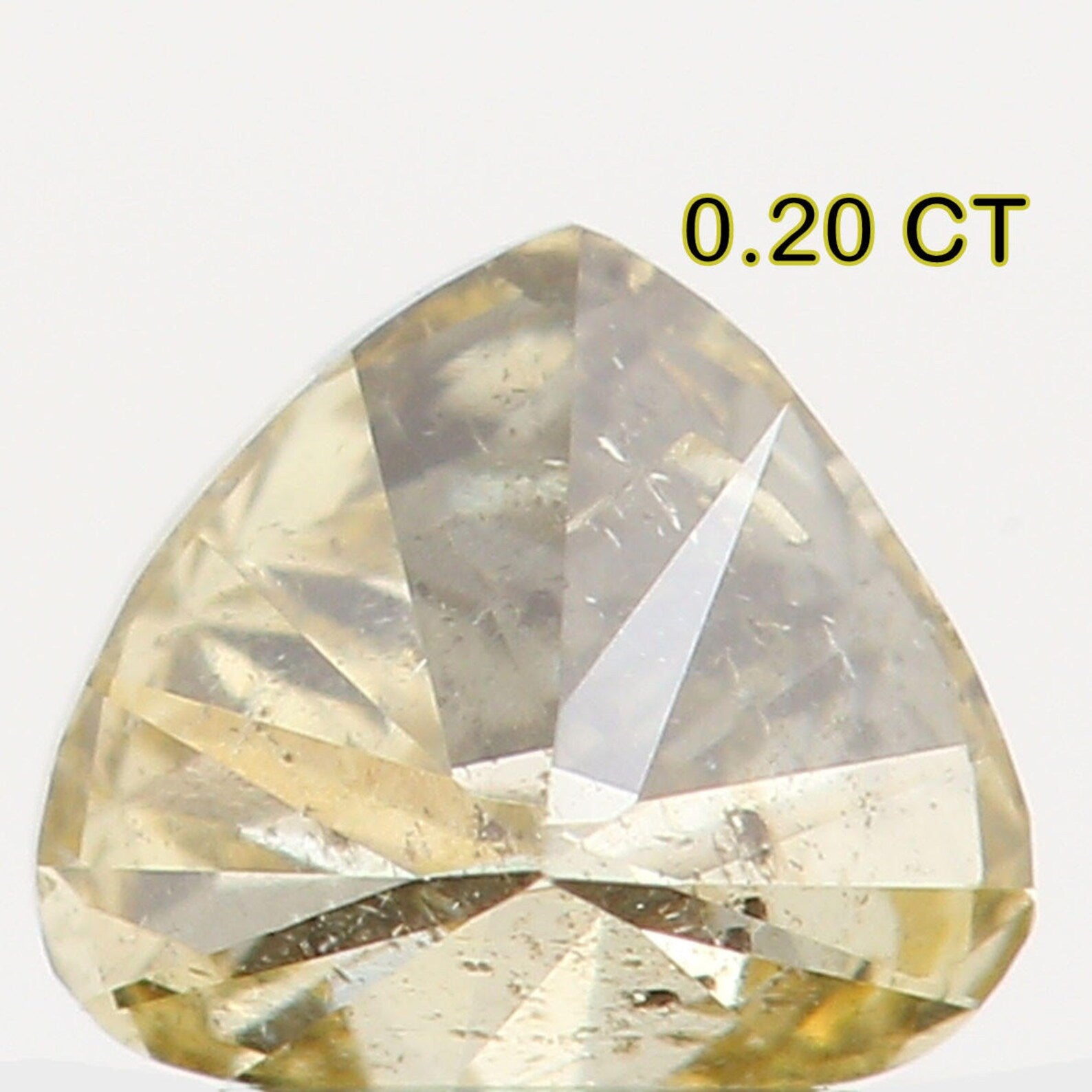 0.20 Ct Natural Loose Diamond Heart Yellow Color I1 Clarity 3.80 MM N7378