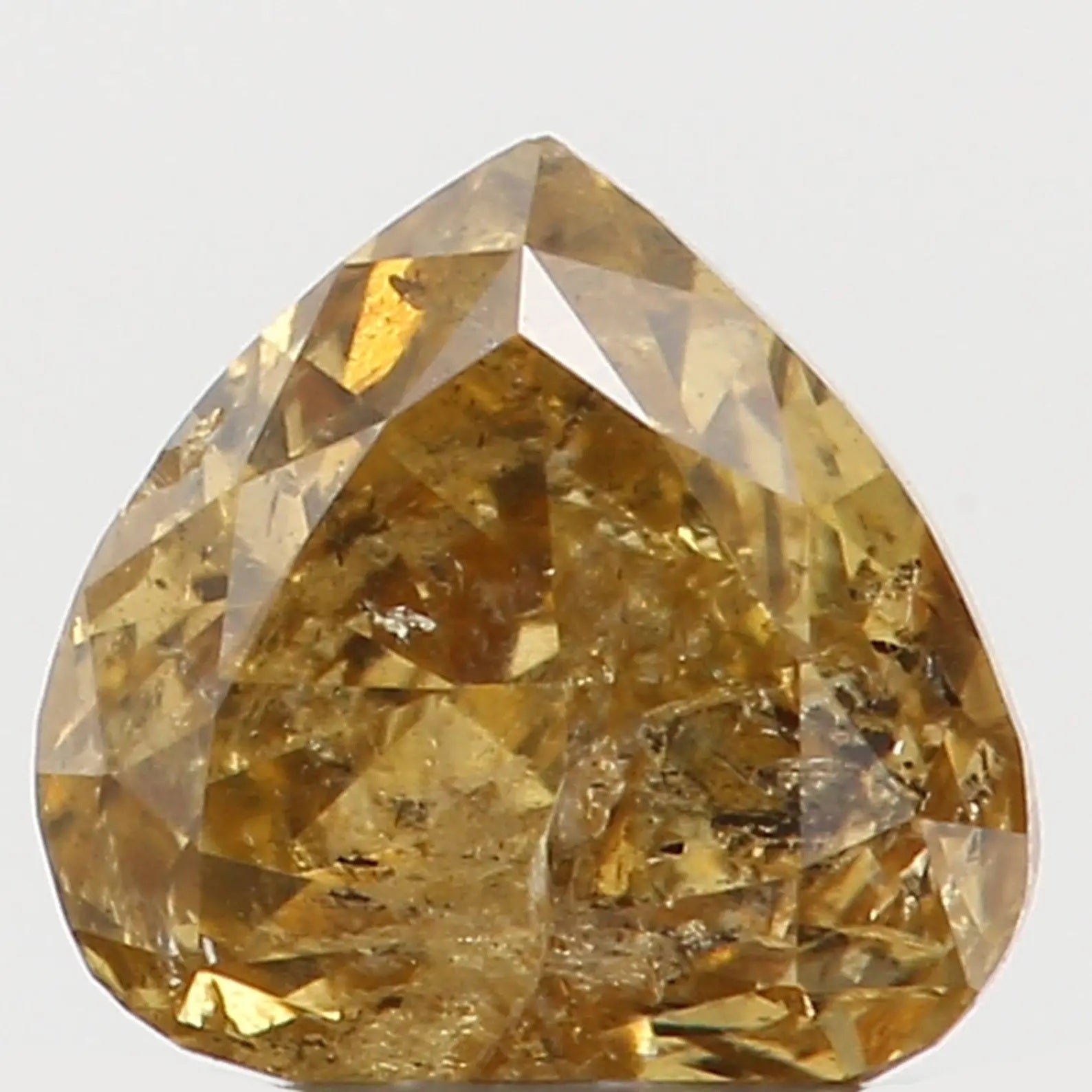 0.19 Ct Natural Loose Heart Shape Diamond Yellow Green Color Heart Diamond 3.70 MM Natural Loose Diamond Heart Brilliant Cut Diamond N7306
