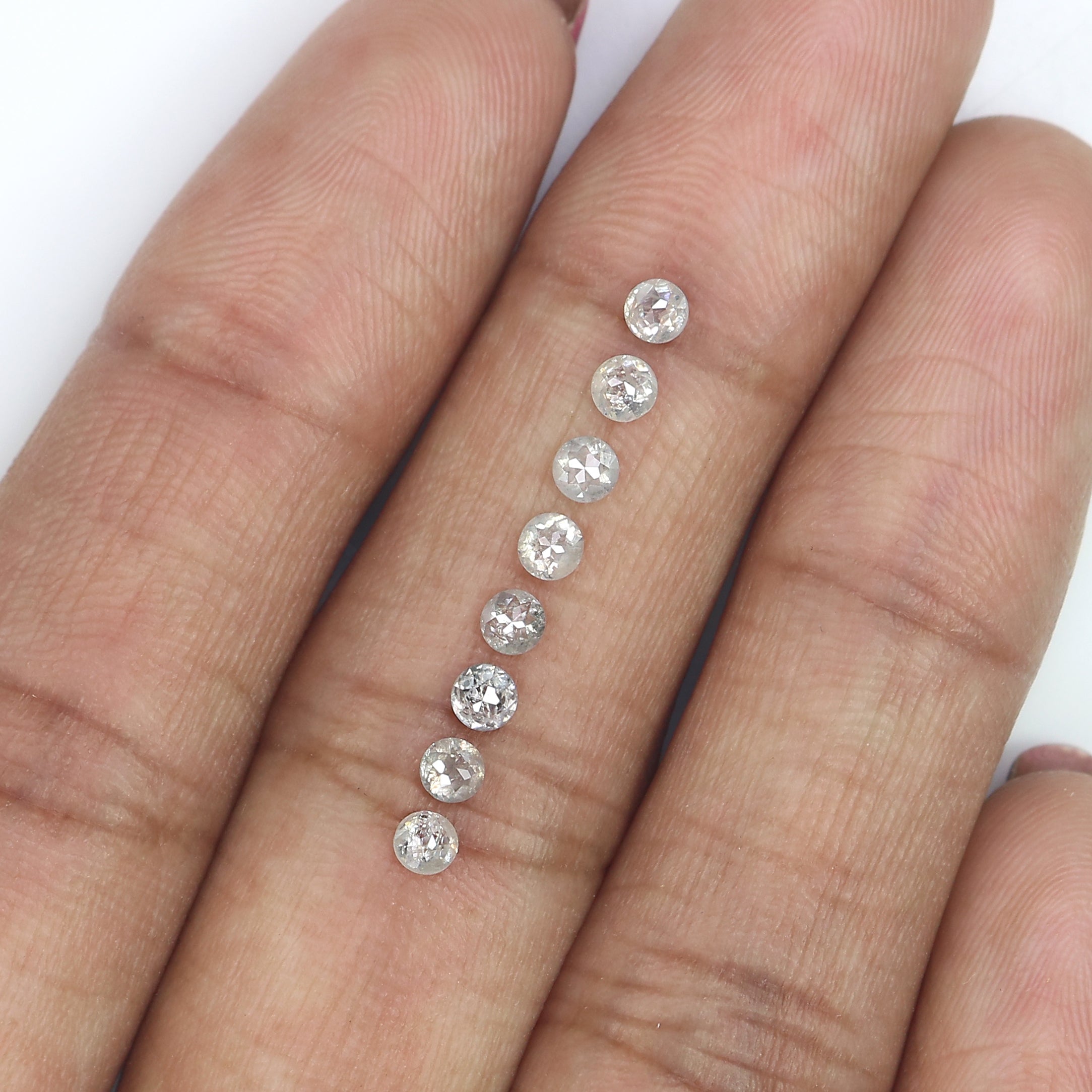 1.03 CT Natural Loose Round Rose Cut Diamond Grey Color Round Shape Diamond 2.80 MM Natural Loose Grey Color Round Rose Cut Diamond LQ3191