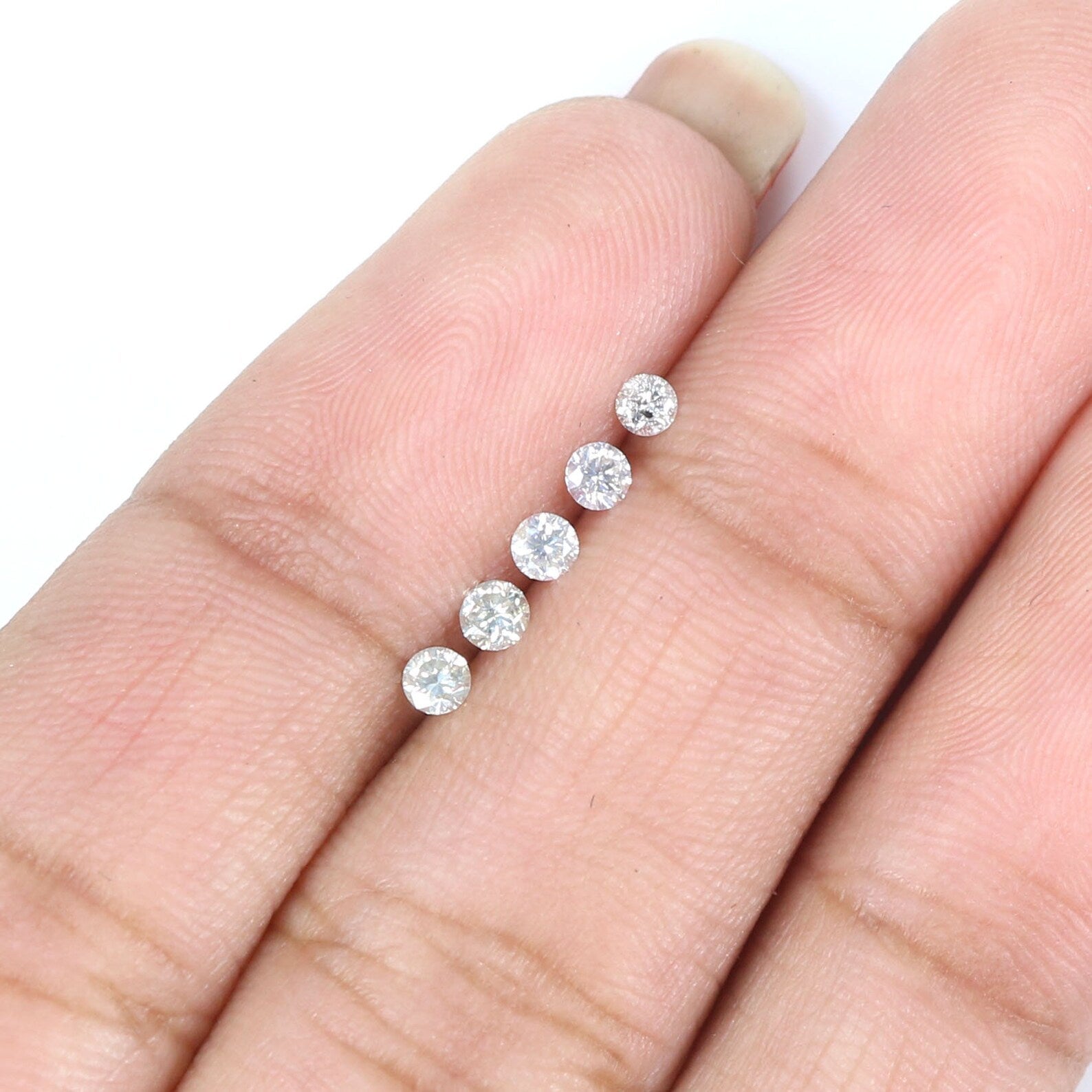 0.26 CT Natural Loose Round Shape Diamond Fancy White Color Round Diamond 2.20 MM Natural Loose Diamond Round Brilliant Cut Diamond N7286