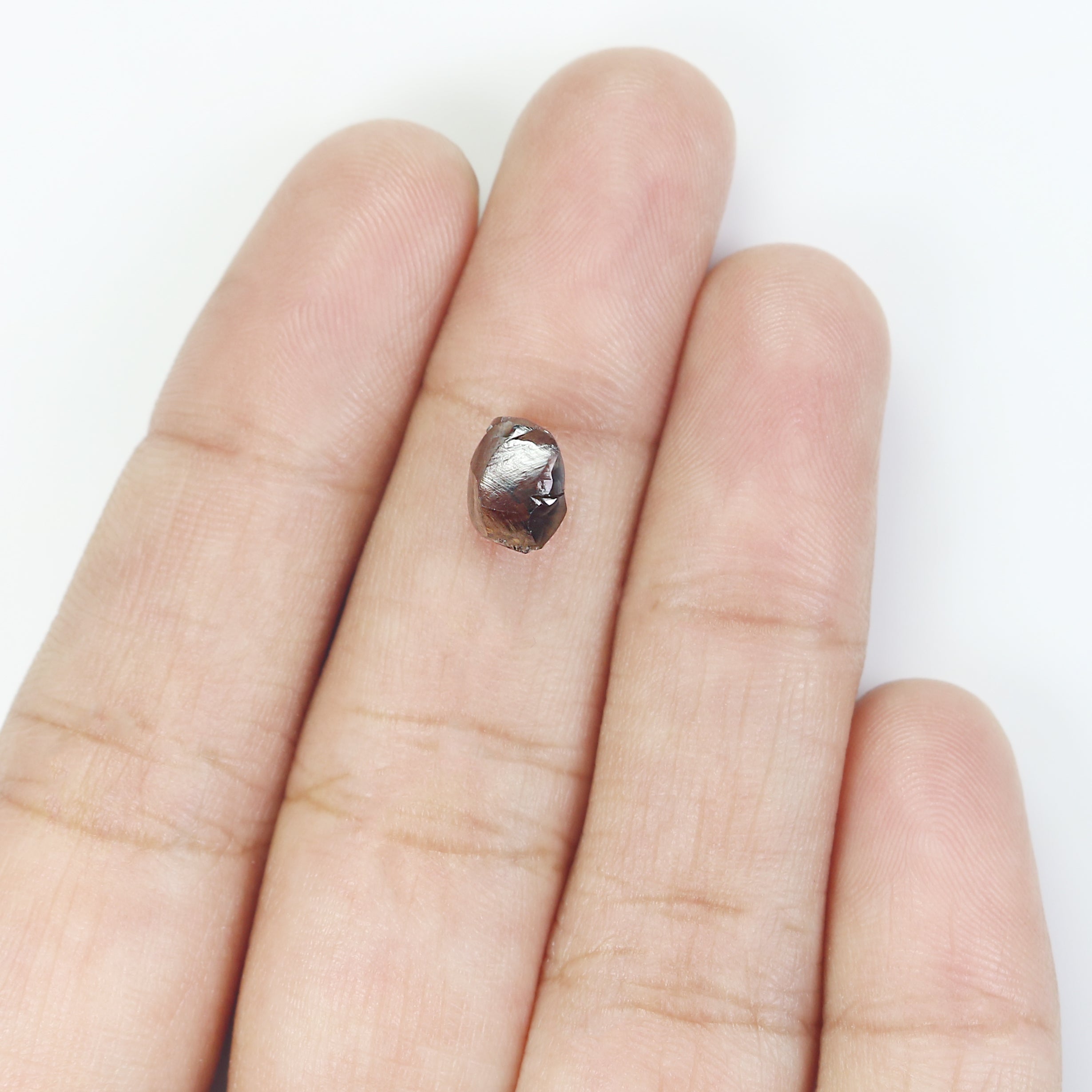 2.14 CT Natural Loose Rough Shape Diamond Brown Color Rough Cut Diamond 6.80 MM Natural Brown Diamond Rough Irregular Cut Diamond KR1329