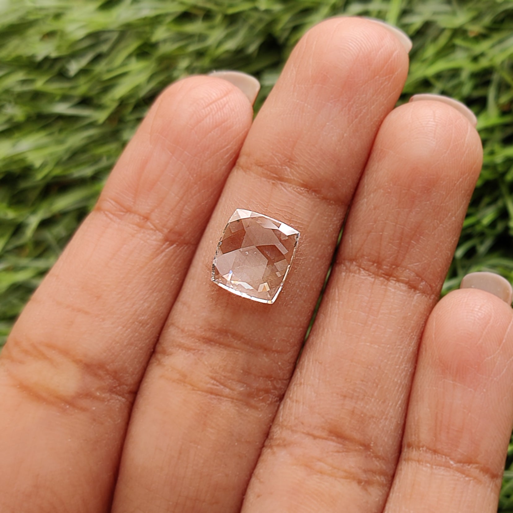 2.08 CT Lab Grown Square Cut Diamond White - F Color VS2 Clarity Diamond Lab Grown Diamond CVD Diamond Lab Created Rose Cut Diamond L3436