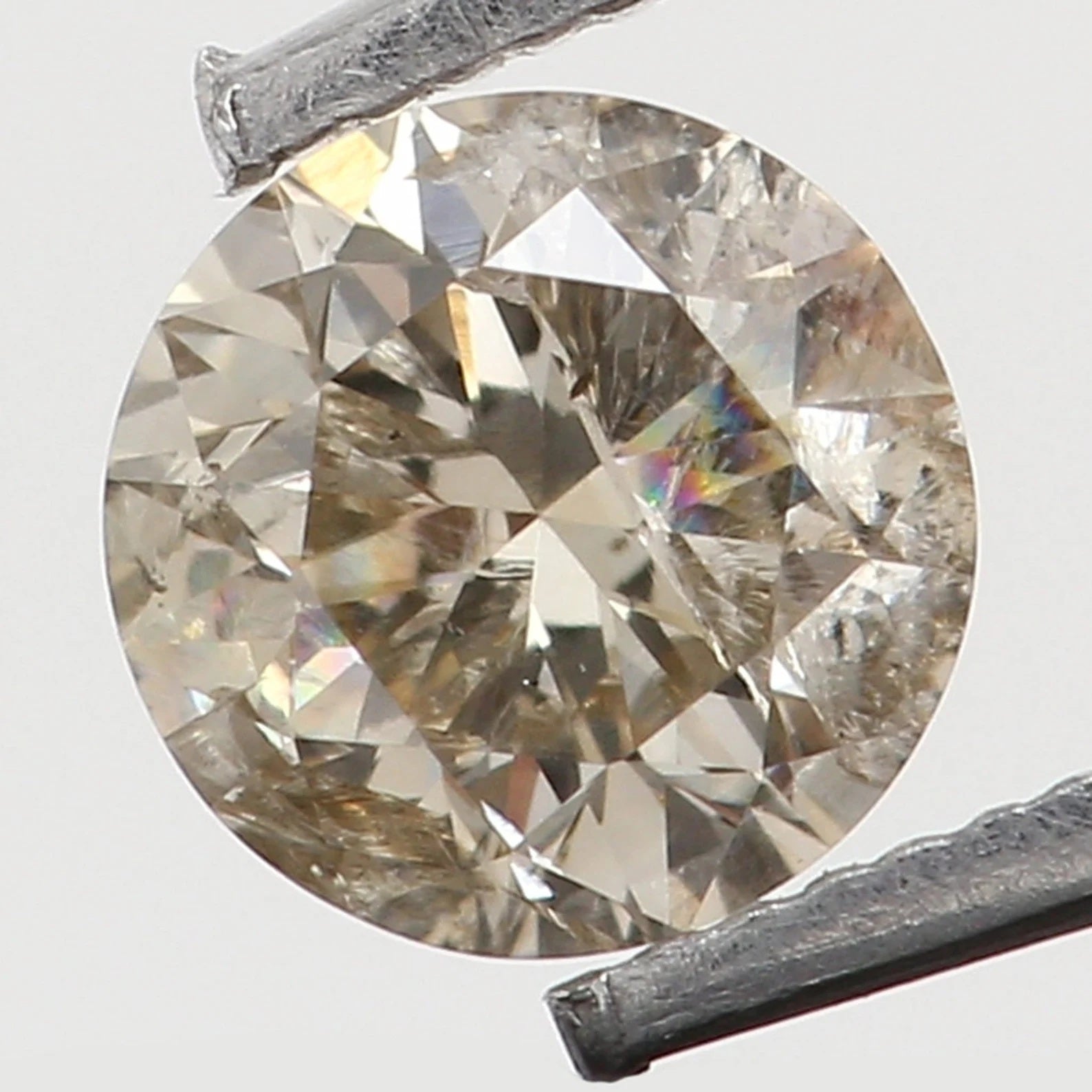 0.165 Ct Natural Loose Round Shape Diamond Brown Color Round Cut Diamond 3.40 MM Natural Loose Diamond Round Brilliant Cut Diamond N7821