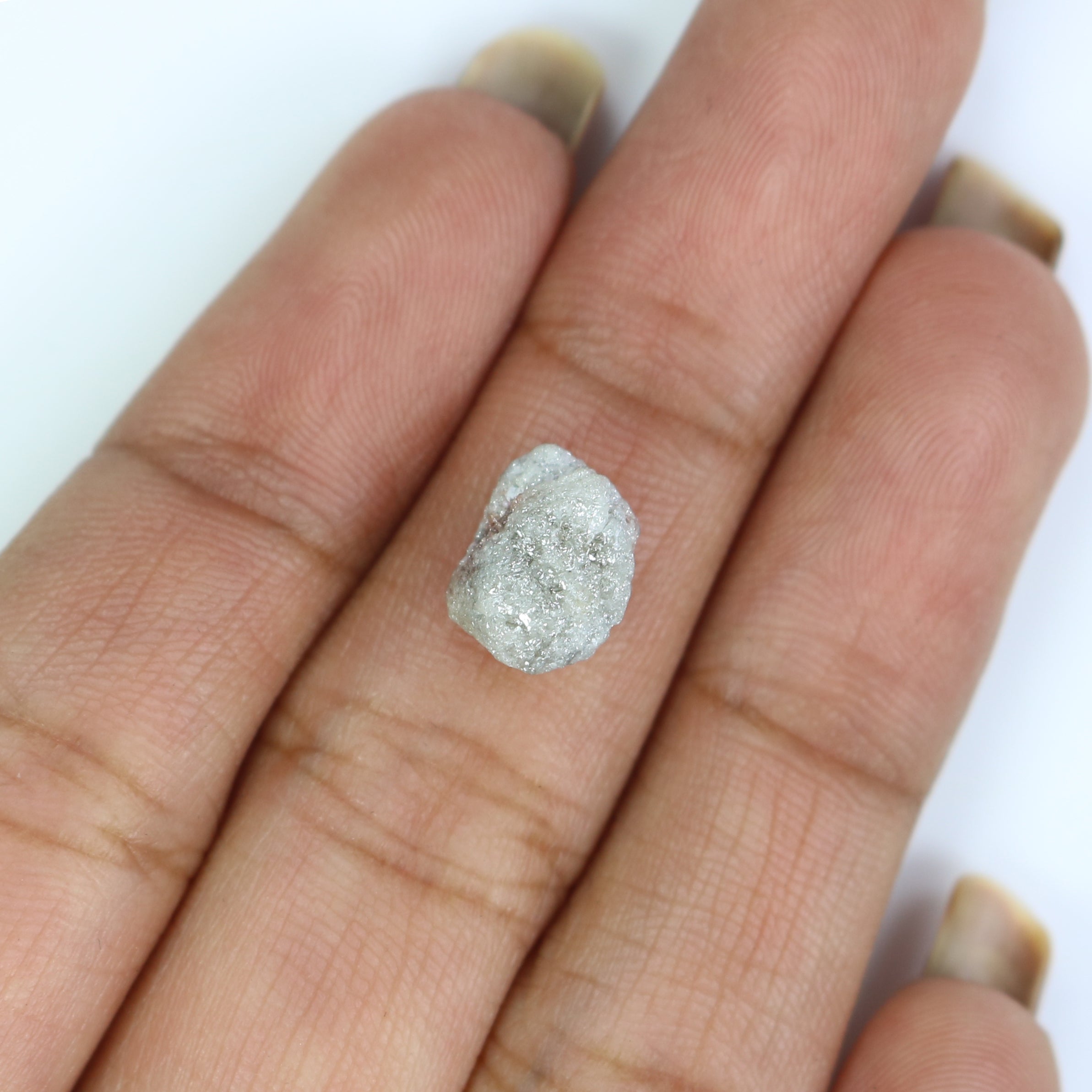 3.66 CT Natural Loose Rough Shape Diamond Grey Color Rough Cut Diamond 10.08 MM Natural Loose Grey Color Rough Irregular Cut Diamond LQ2793