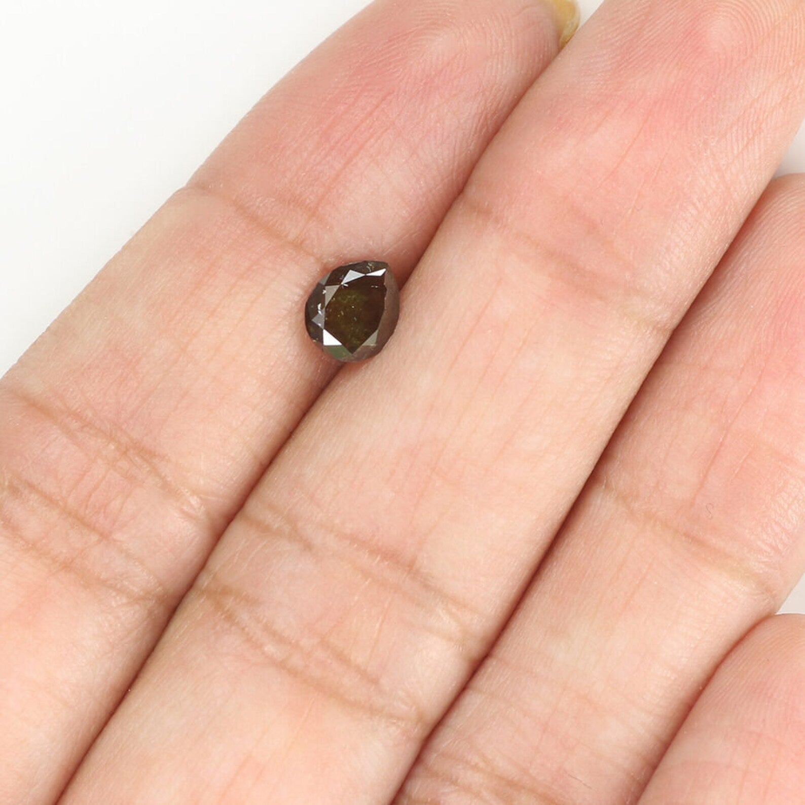 0.70 CT Natural Loose Pear Shape Diamond Grey Brown Color Pear Cut Diamond 6.10 MM Natural Loose Diamond Pear Brilliant Cut Diamond NQ9126