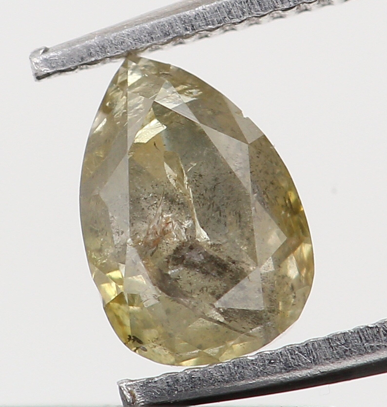 0.25 Ct Natural Loose Diamond Pear Green Color I1 Clarity 4.57 MM N7647