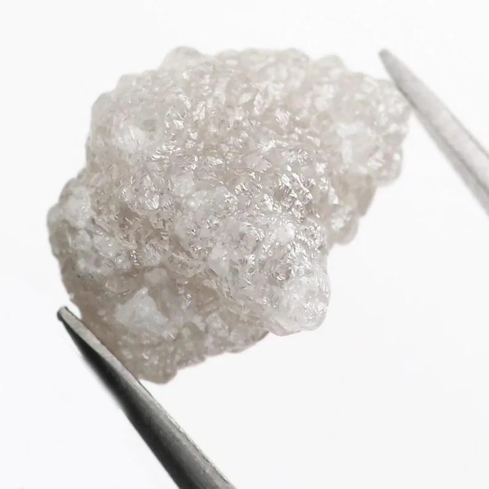 3.54 CT Natural Loose Rough Shape Diamond Grey Color Rough Cut Diamond 10.50 MM Natural Loose White Color Rough Irregular Cut Diamond NQ149