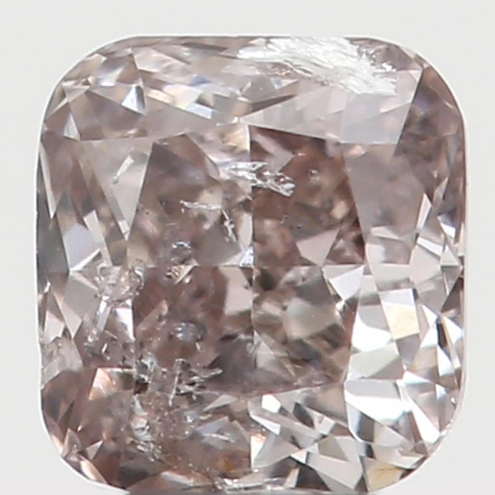 0.16 Ct Natural Loose Diamond Cushion Brown Color I2 Clarity 3.10 MM N7630