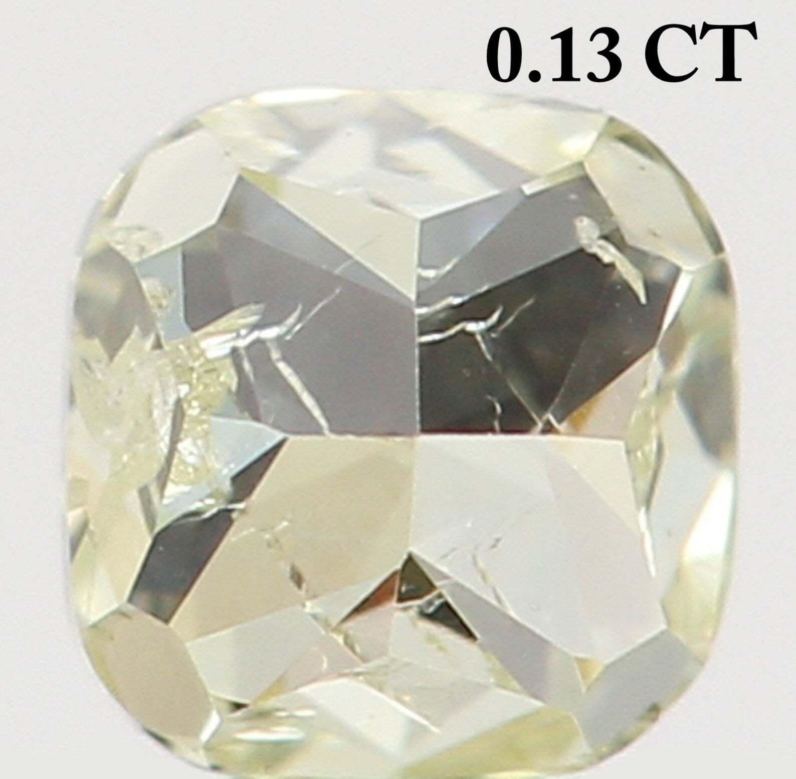 0.13 Ct Natural Loose Cushion Shape Diamond Yellow Color Cushion Diamond 2.80 MM Natural Loose Diamond Cushion Brilliant Cut Diamond N8063