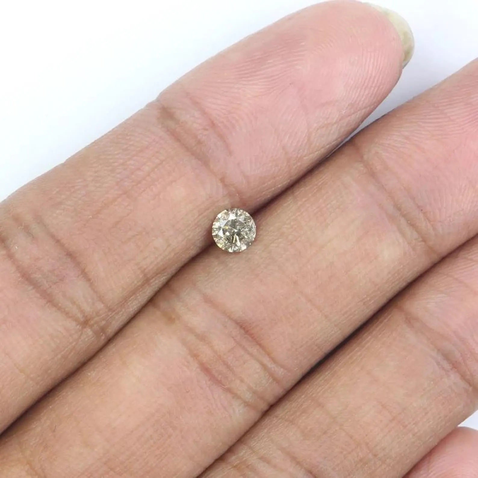 0.33 CT Natural Loose Round Shape Diamond Brown Color Round Diamond 4.25 MM Natural Diamond Brown Color Round Brilliant Cut Diamond NQ2319